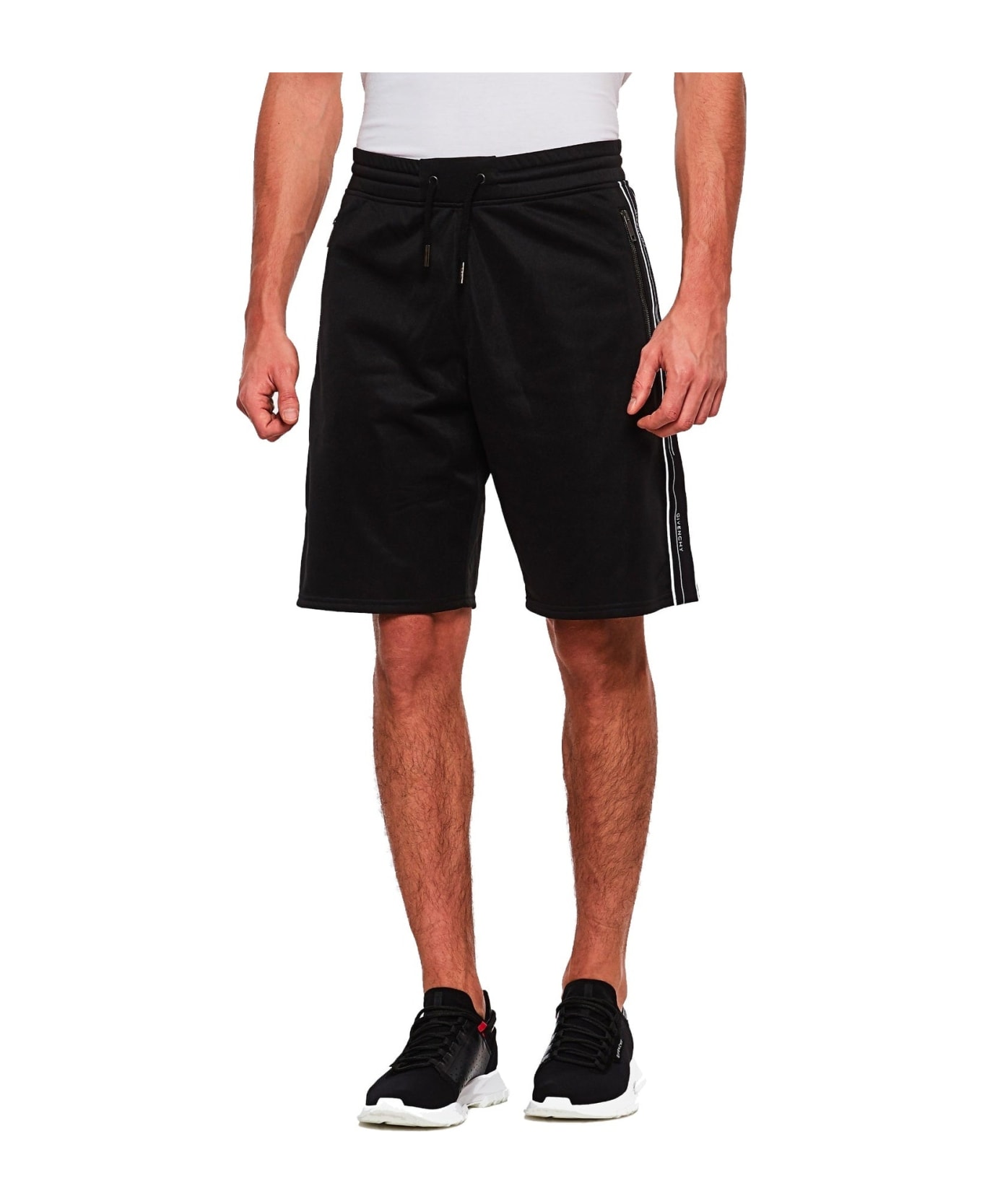 Givenchy Cotton Logo Shorts - Black