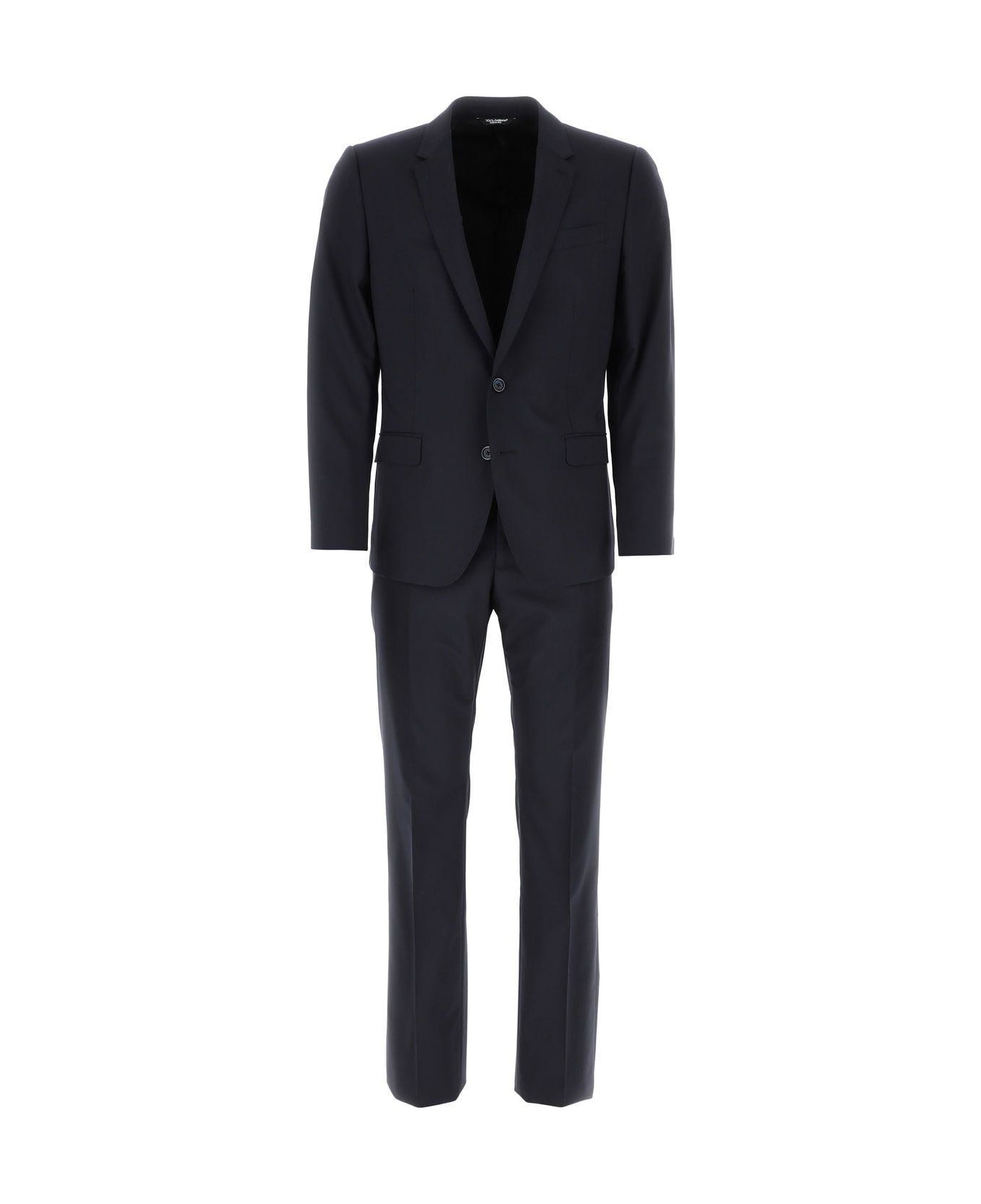 Dolce & Gabbana Navy Blue Light Wool Martini Suit