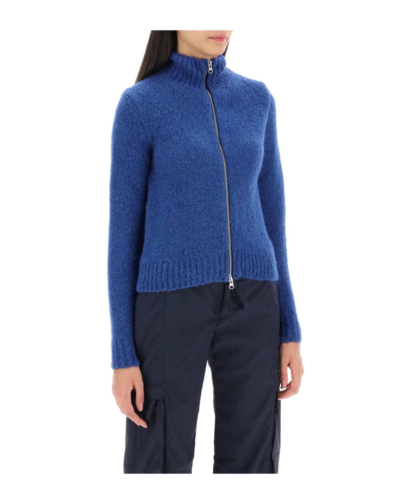 Paloma Wool Stadium Zip-up Cardigan With Numeric Intarsia