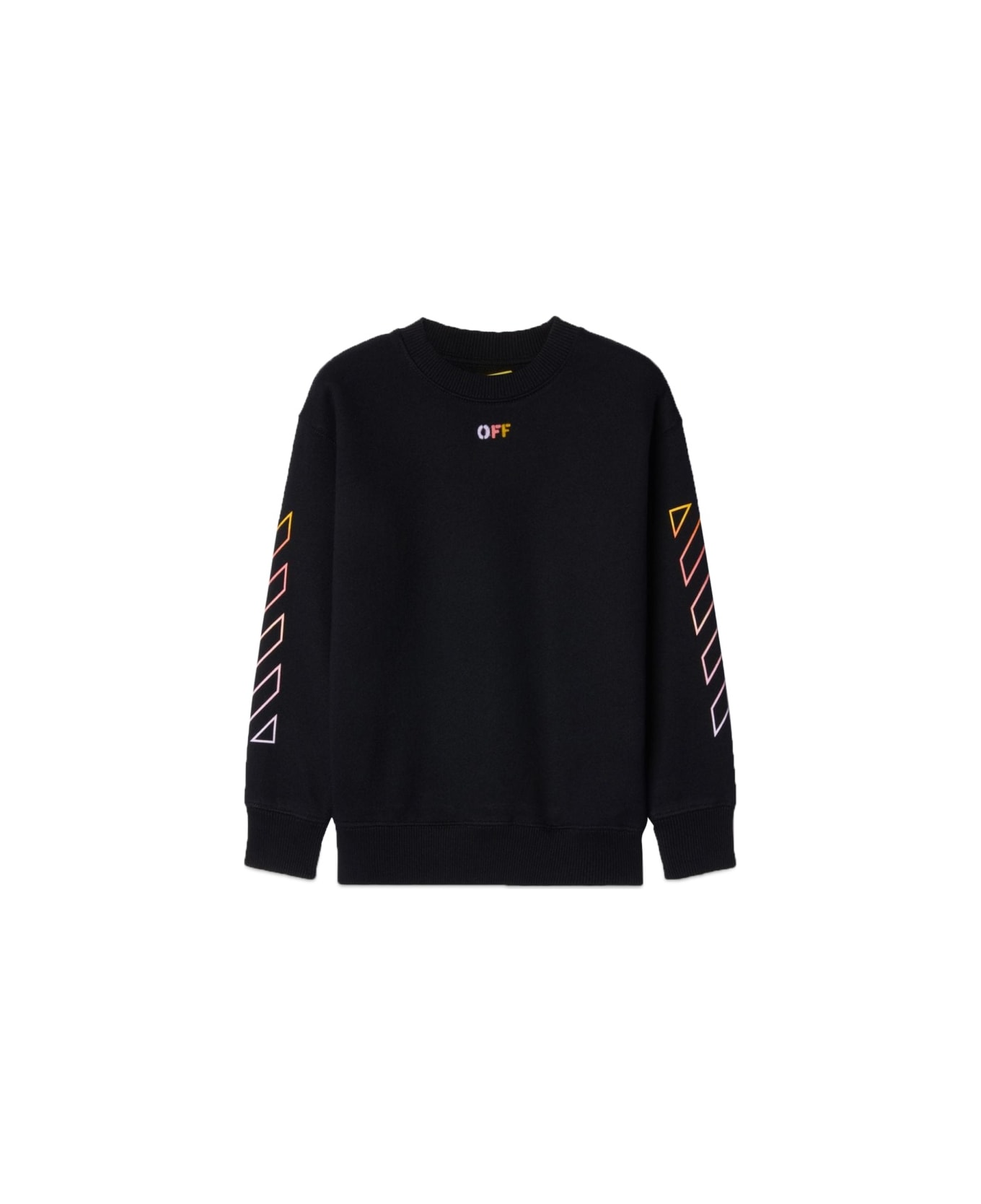 Off-White Arrow Rainbow Crewneck - BLACK