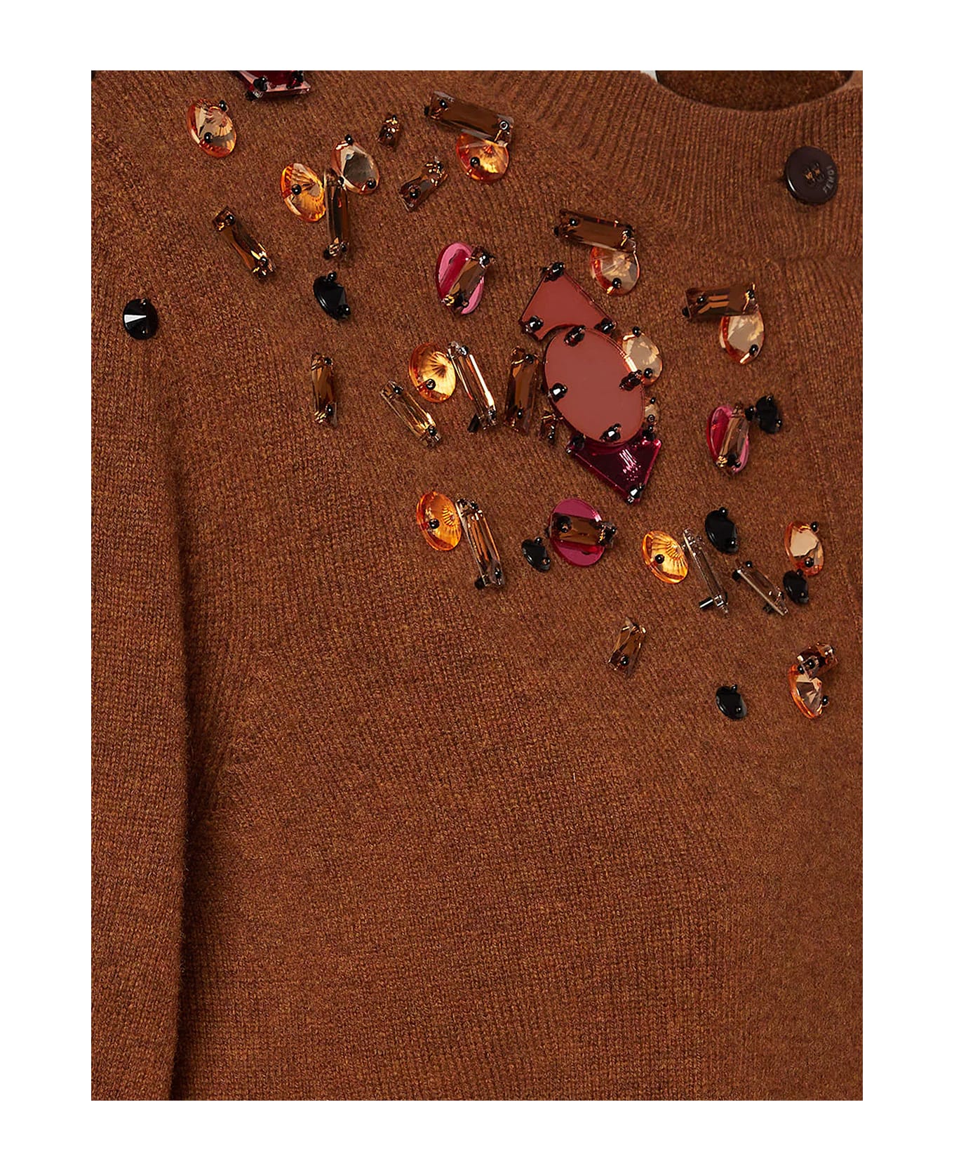 Fendi Wool And Cashmere Cardigan - BROWN
