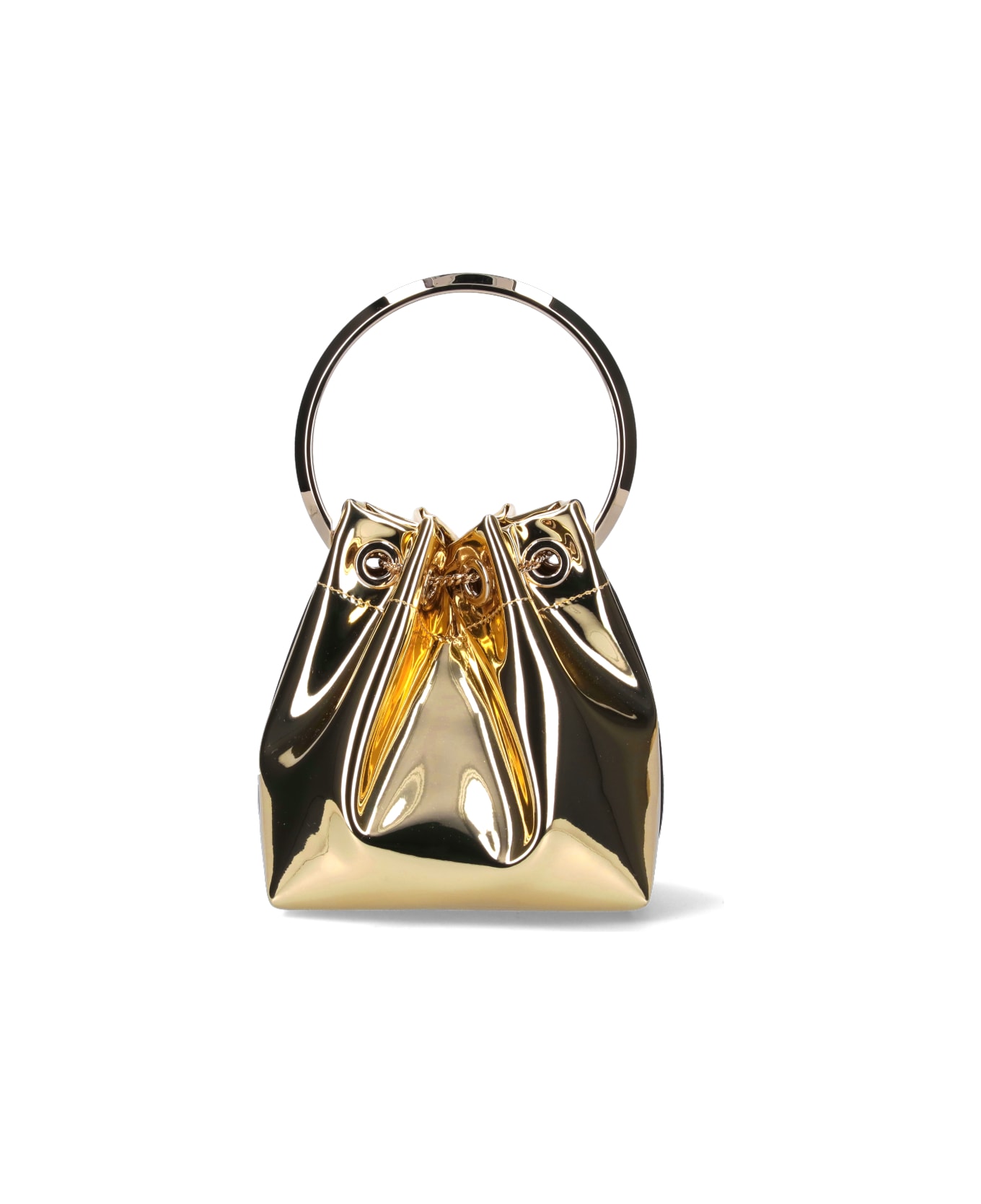 Jimmy Choo "bon Bon" Mini Bucket Bag - Gold
