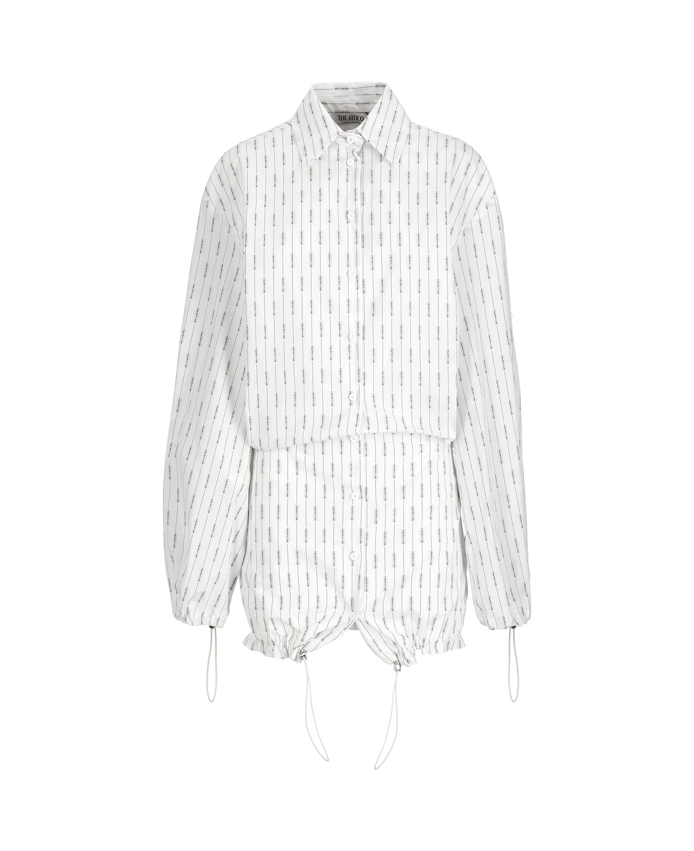 The Attico Cotton Mini Dress - White ワンピース＆ドレス