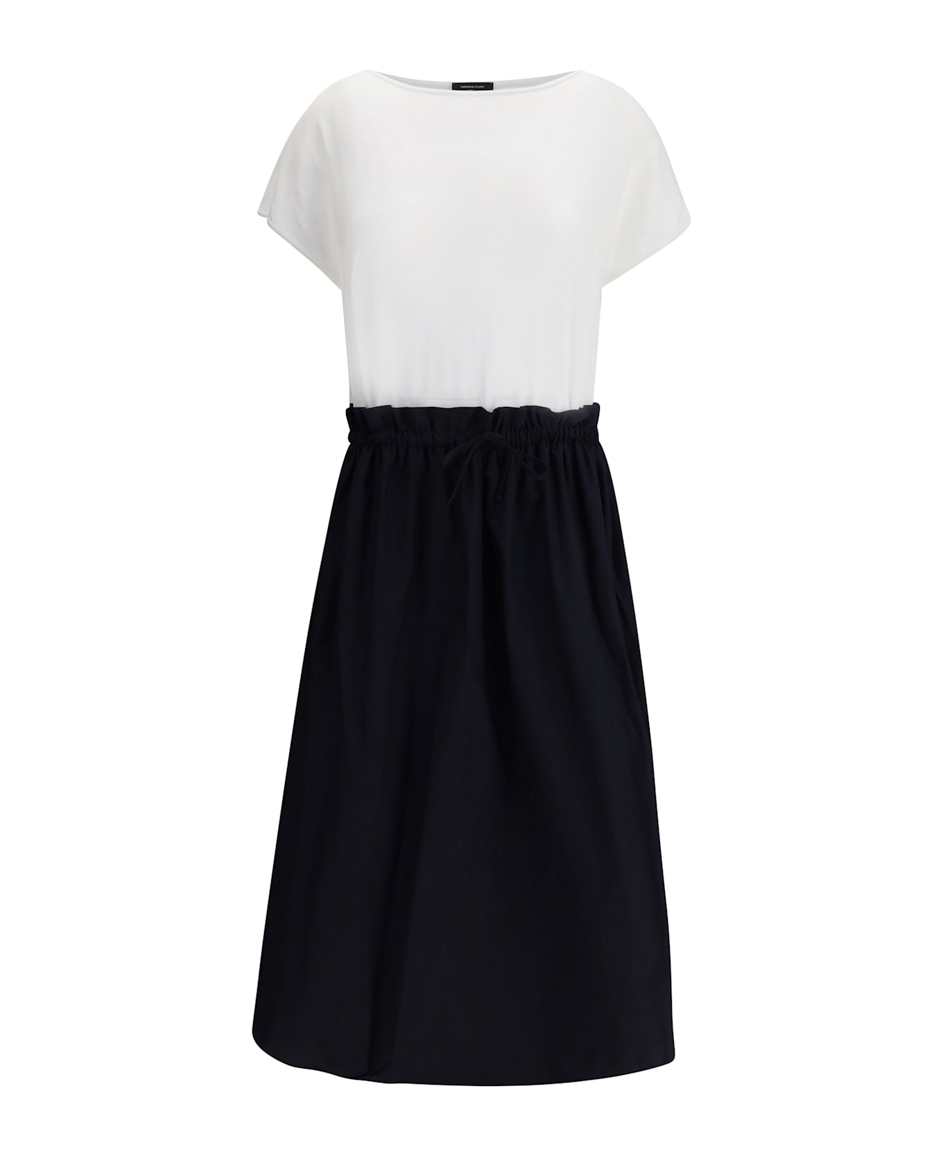 Fabiana Filippi Long Dress With Appliqué Skirt