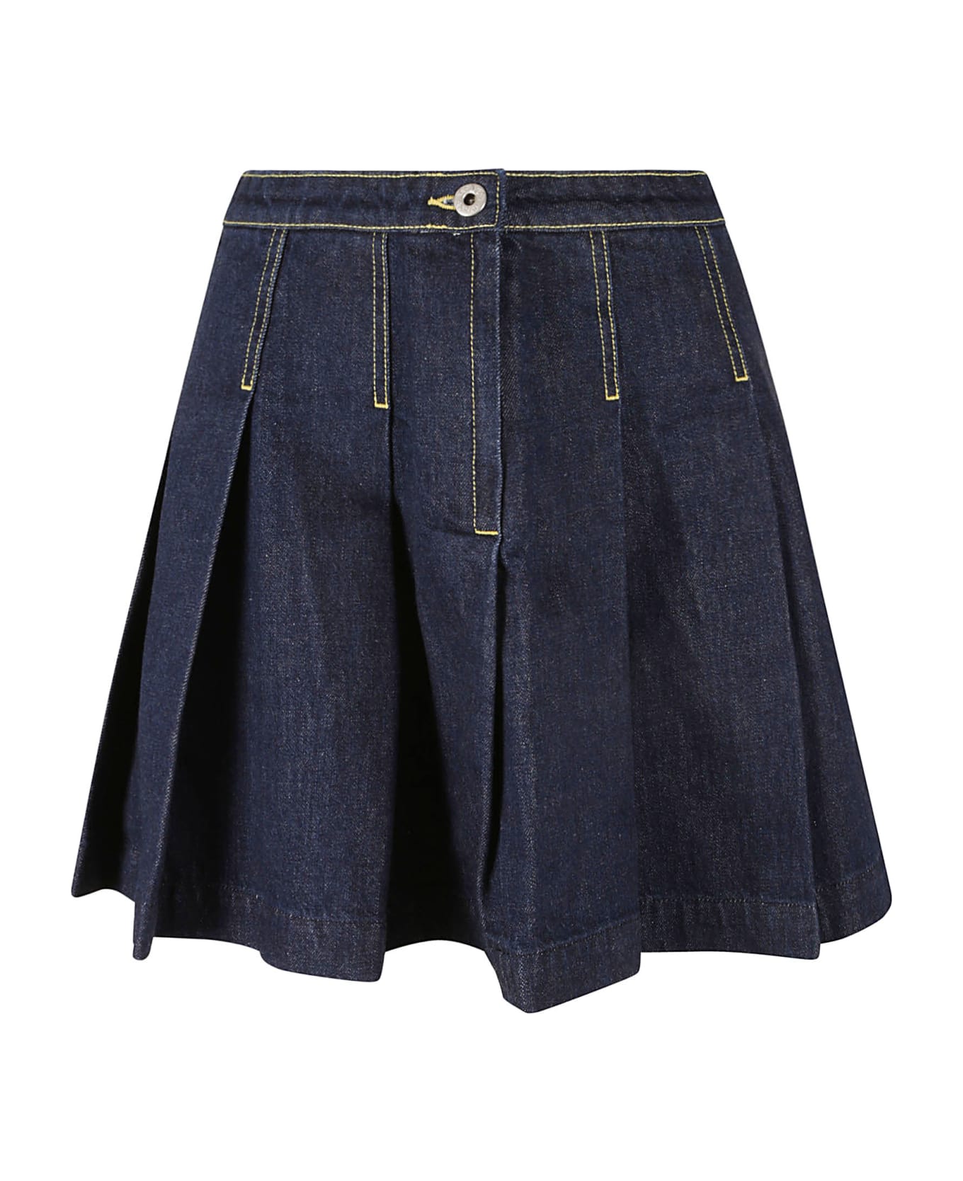 Kenzo Solid Fit & Flare Skirt - Rinse Blue スカート