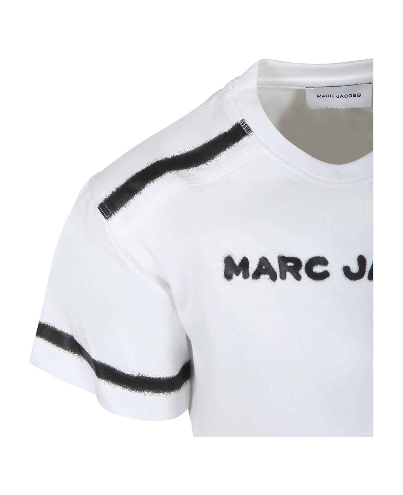 Marc Jacobs White T-shirt For Kids With Logo - White