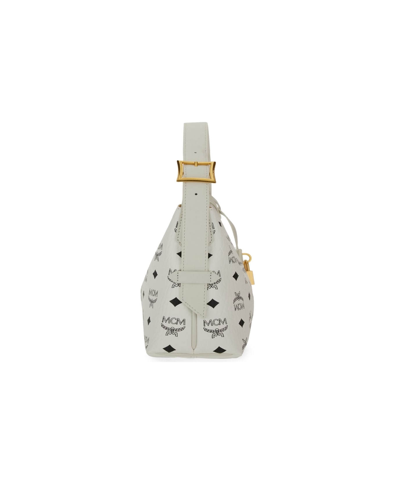 MCM "aren Visetos" Bag - WHITE