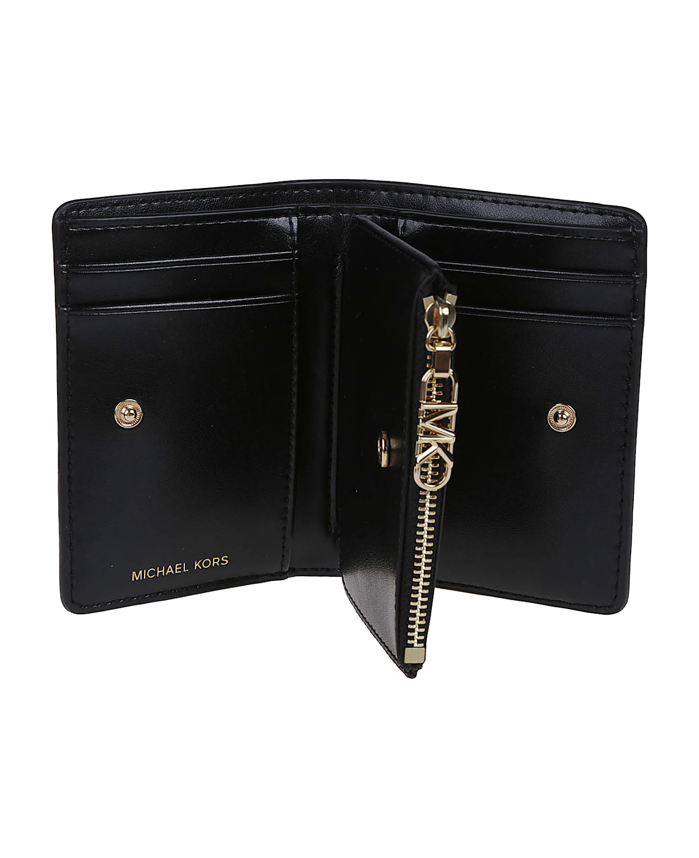 Michael Kors Medium Snap Jet Set Billfold Wallet - Black