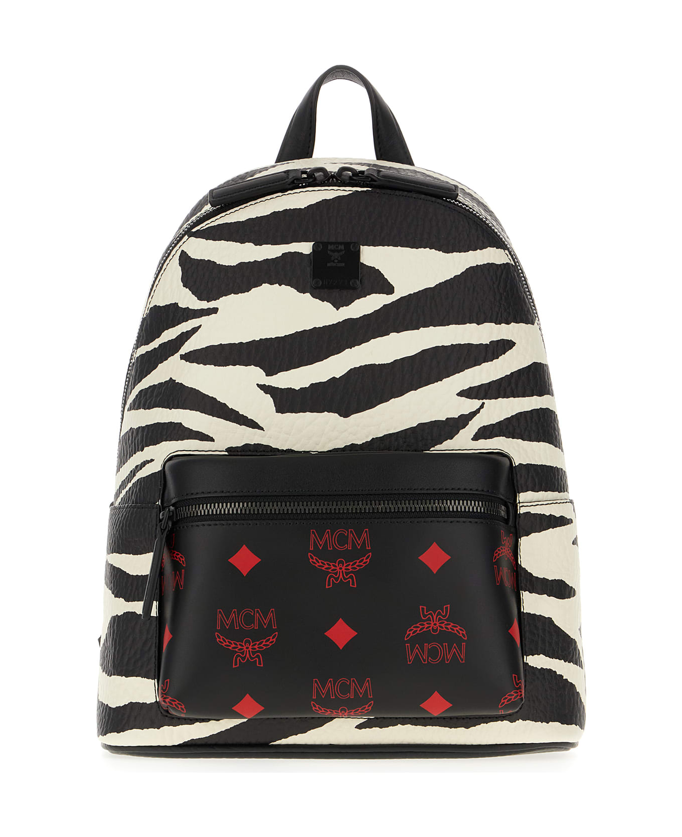 MCM Printed Canvas Backpack - BK