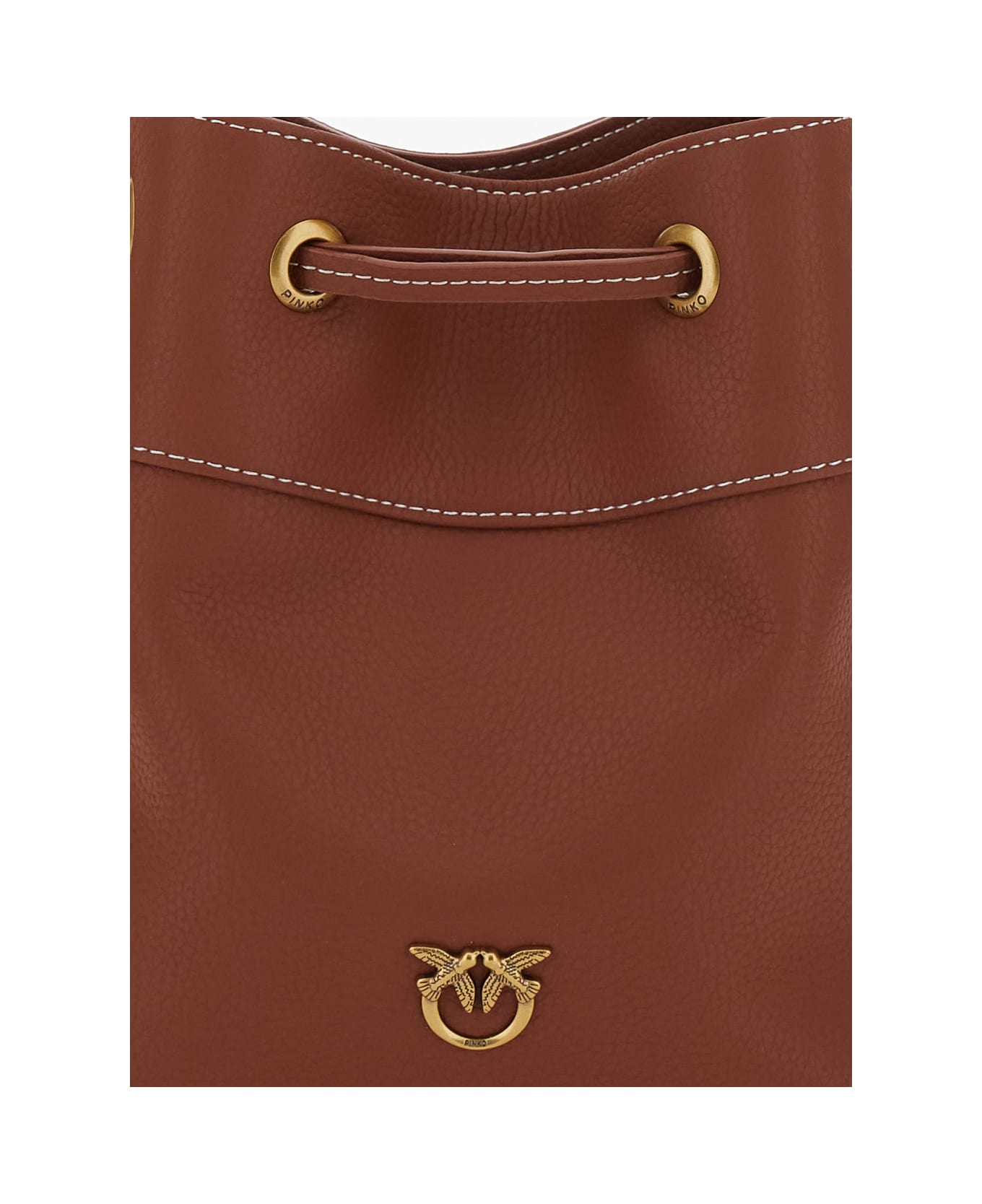 Pinko Mini Bucket Bag - Brown
