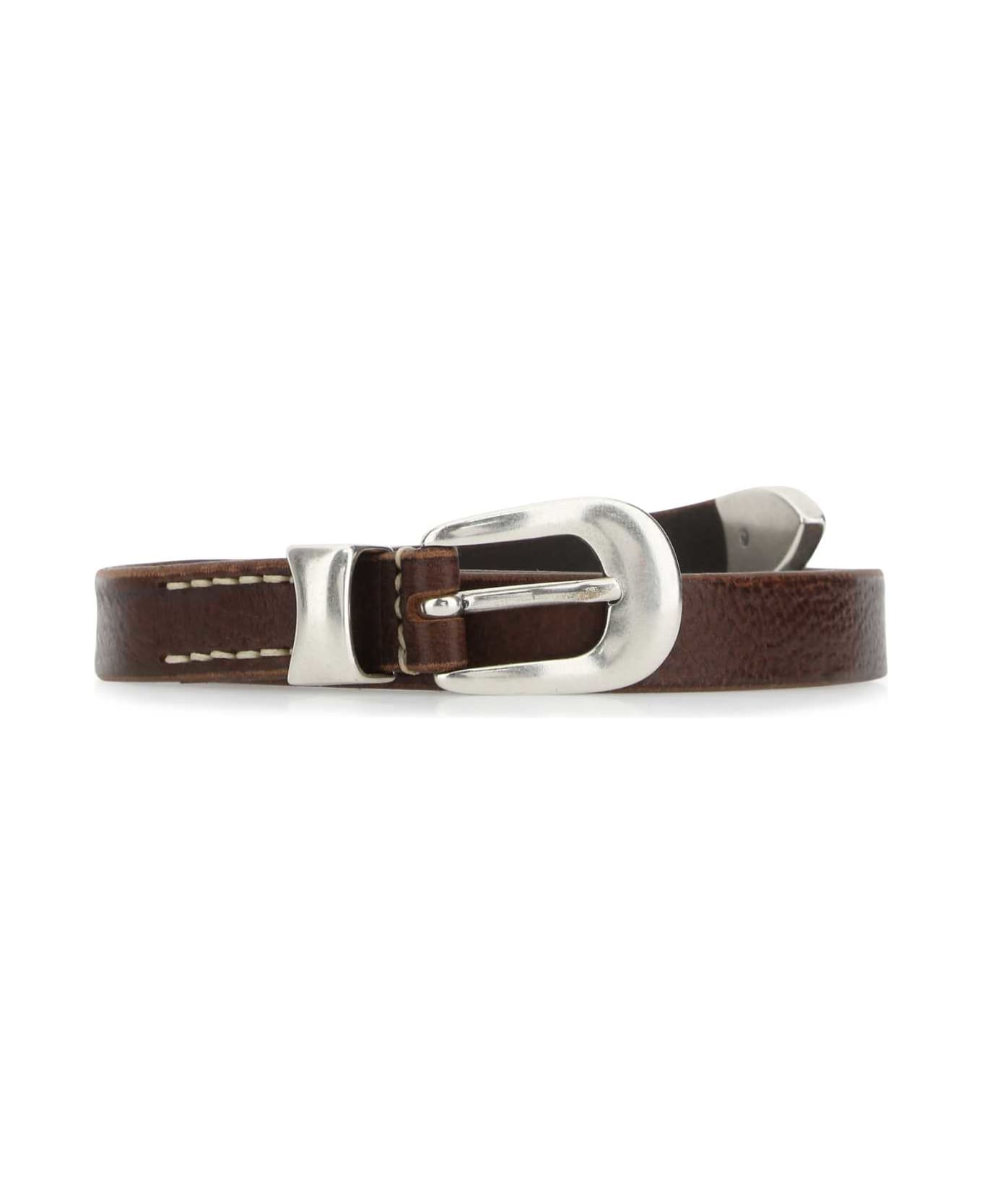 Our Legacy Brown Leather Belt - BROWNLEATHER