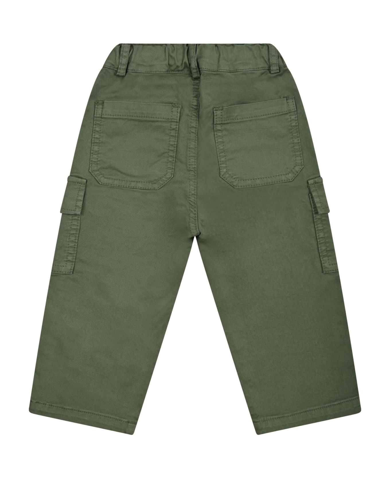 Zhoe & Tobiah Green Casual Trouser For Baby Boy - Green