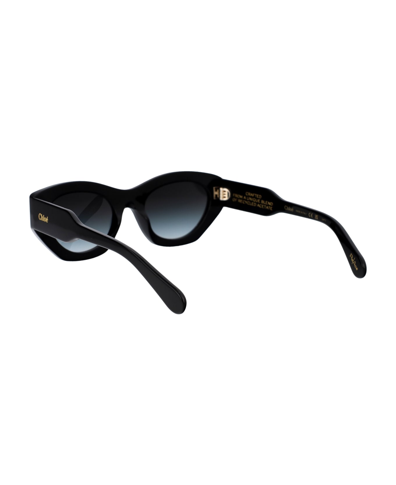 Chloé Eyewear Ch0220s Sunglasses - 001 BLACK BLACK GREY サングラス