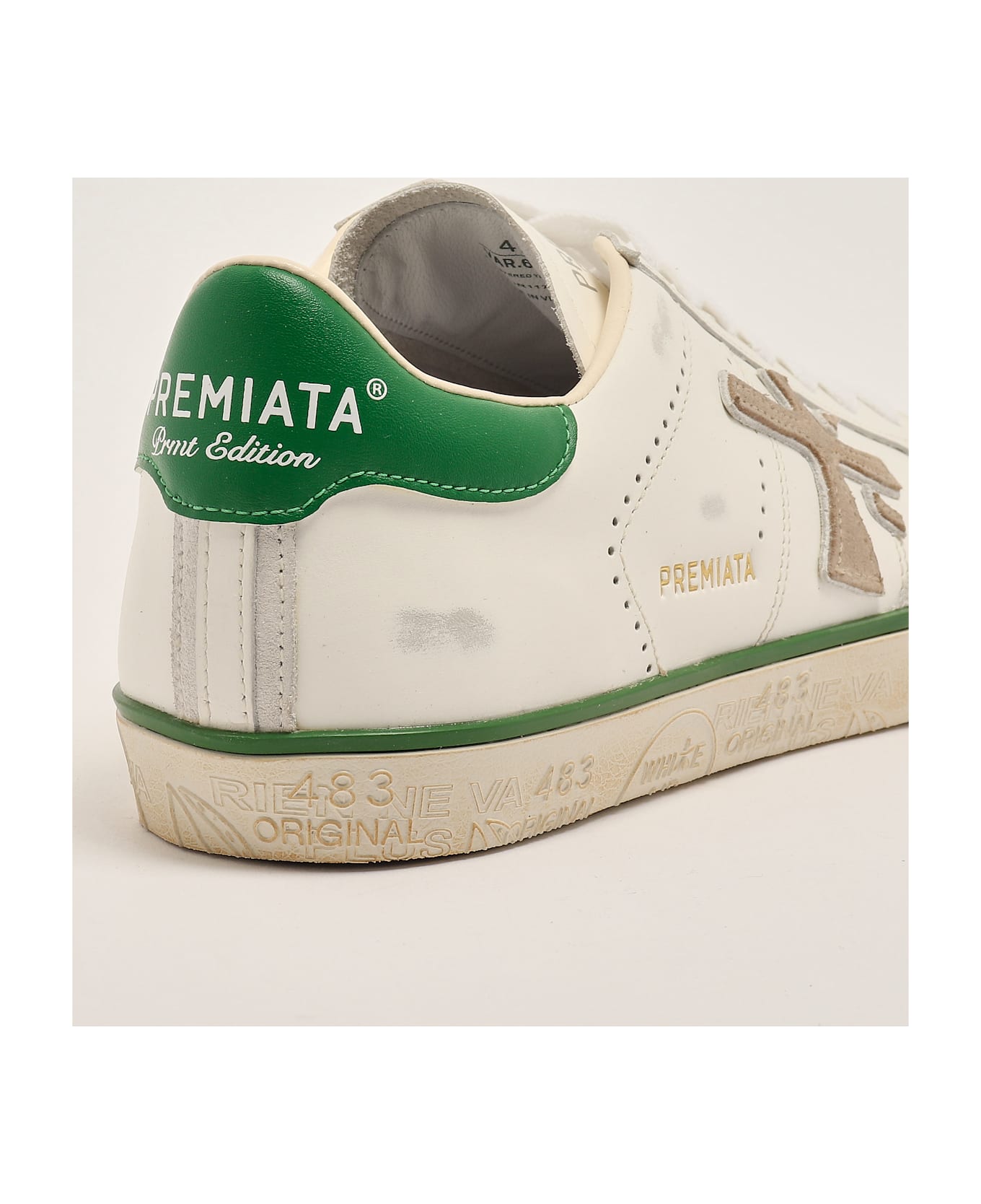 Premiata Steven Var 6655 Sneaker - BIANCO TAB VERDE