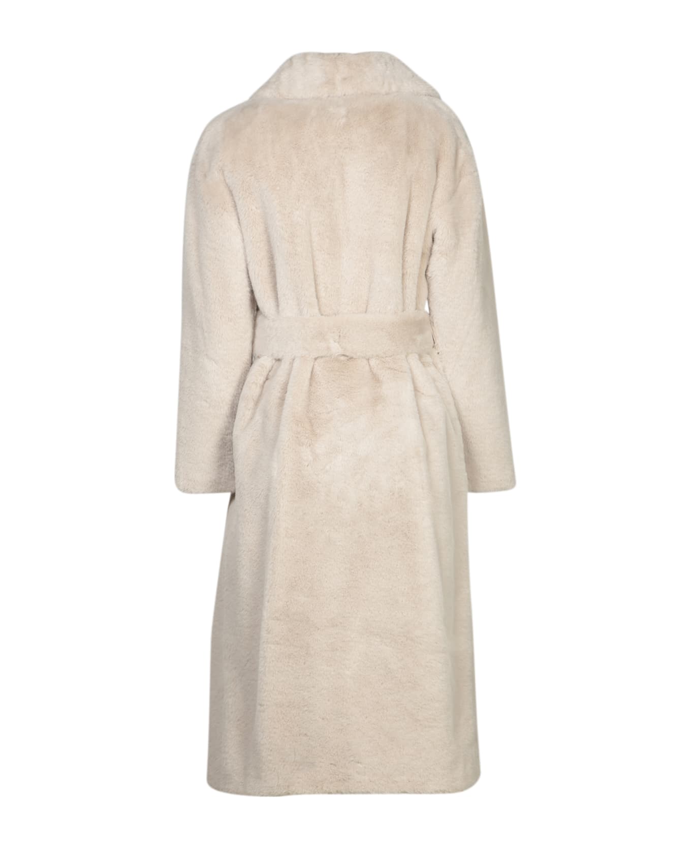 Herno Faux Fur Coat - Beige