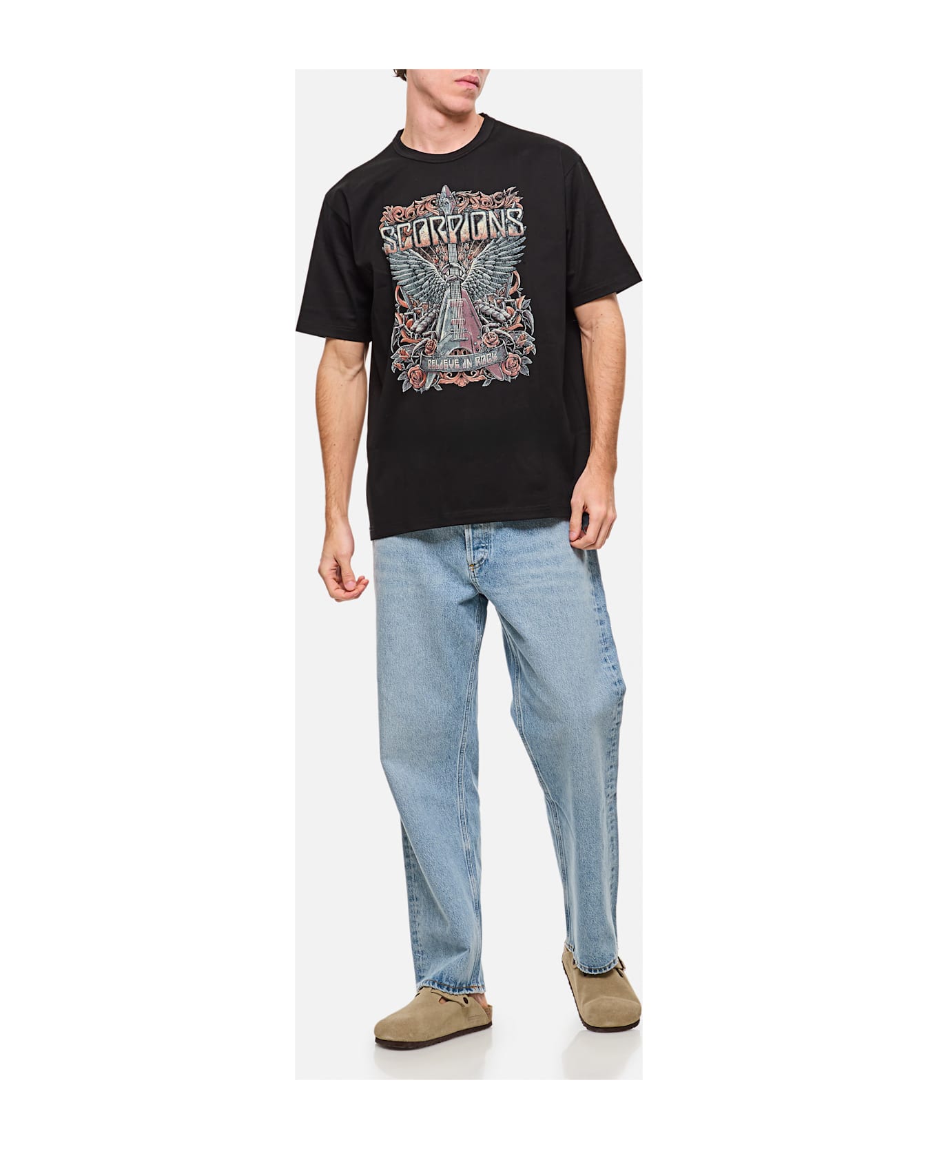 Junya Watanabe Scorpions Printed T-shirt - Black
