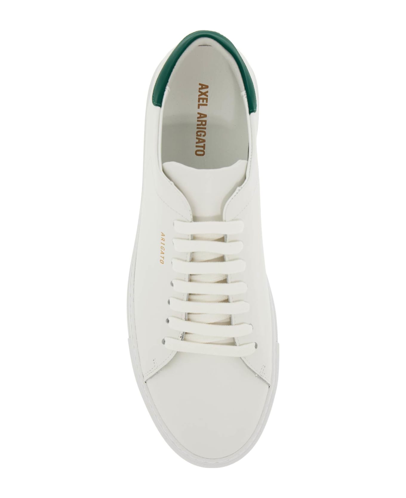 Axel Arigato Clean 90 Leather Sneakers - WHITE GREEN (White)