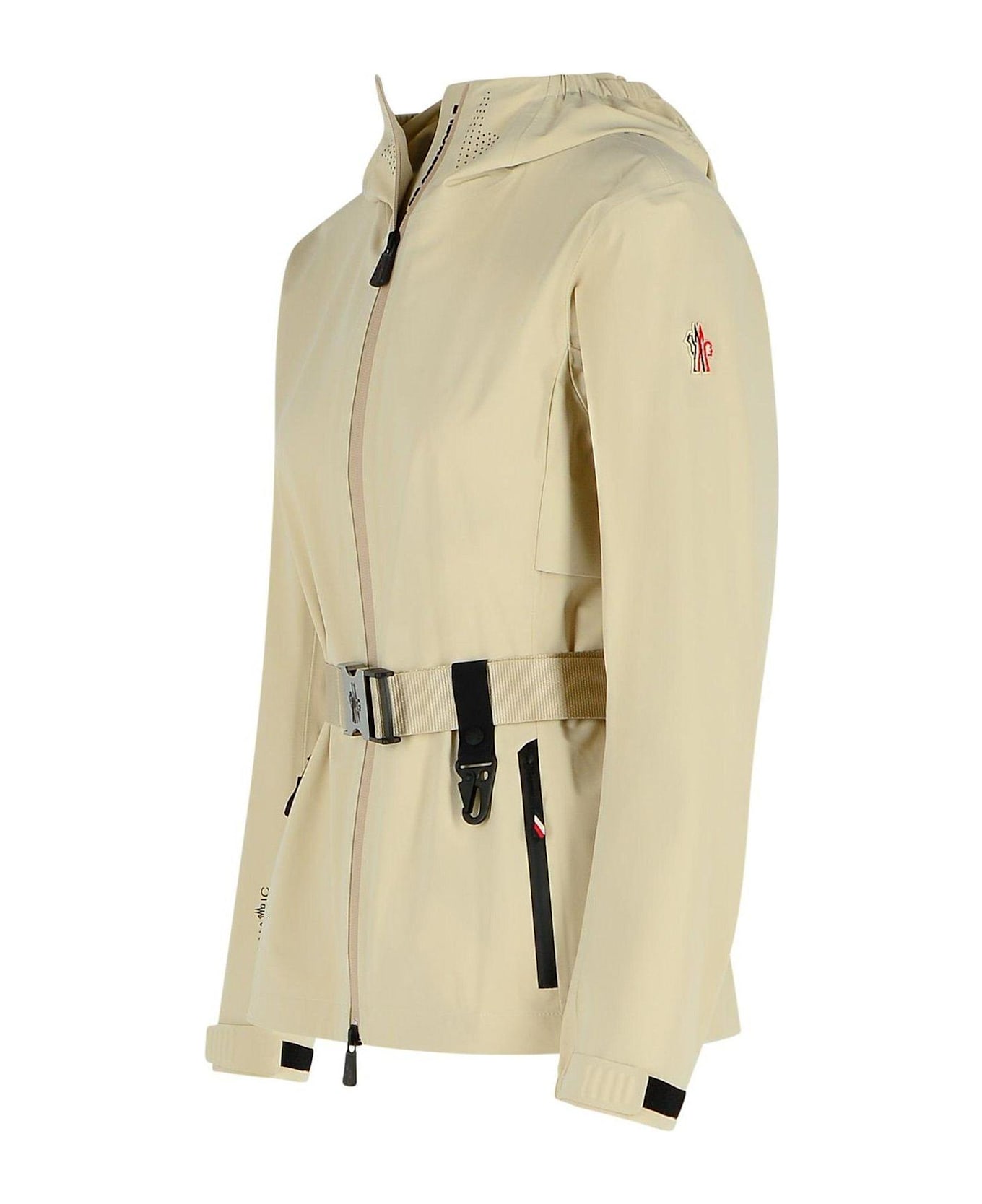 Moncler Grenoble Fex Hooded Shell Jacket - Beige