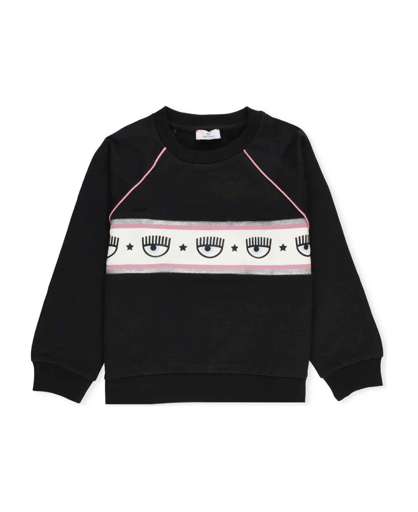 Chiara Ferragni Maxi Logo Sweatshirt - Black ニットウェア＆スウェットシャツ