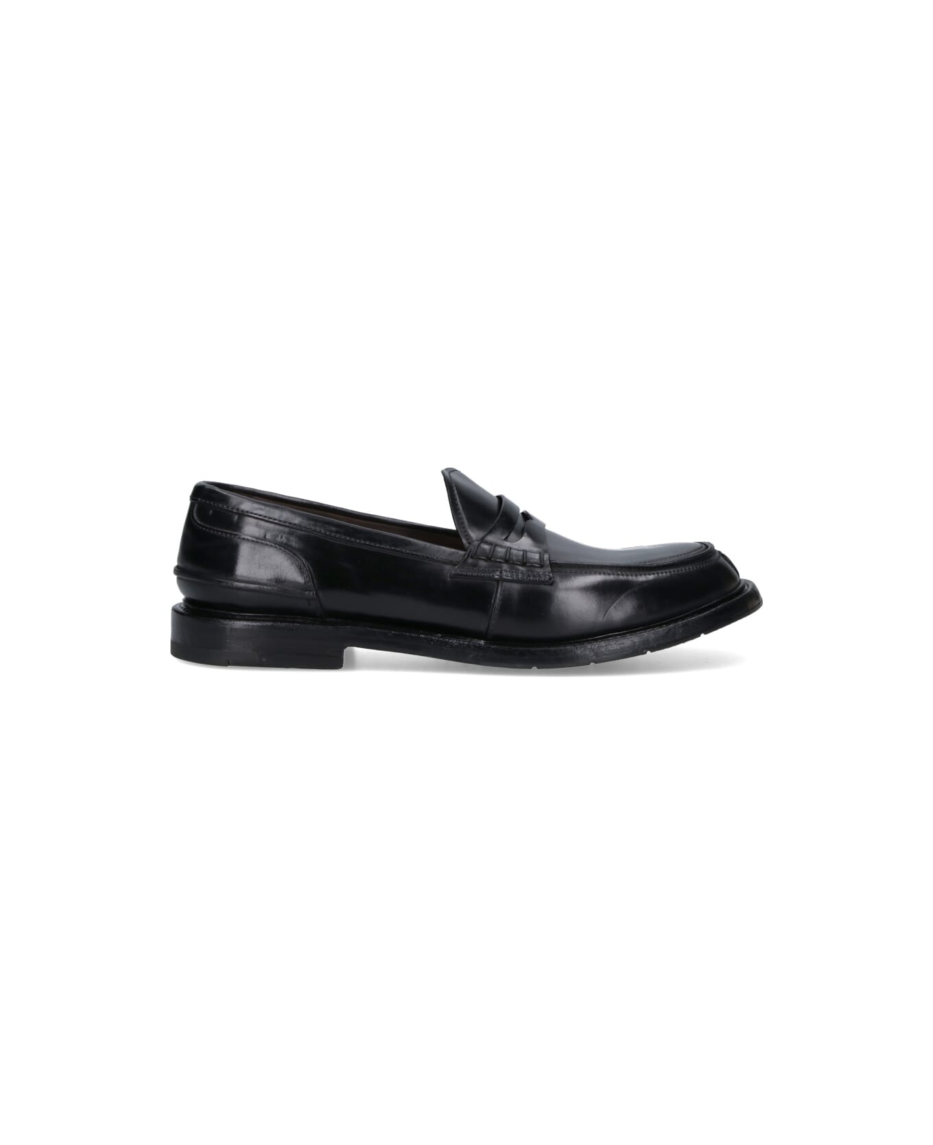 Premiata Calf Leather Loafers - Black  
