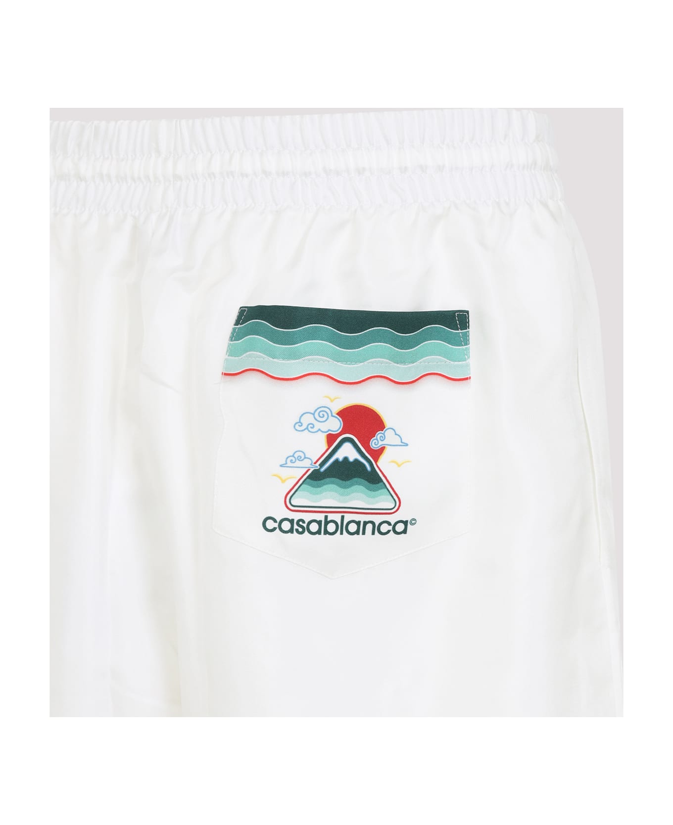 Casablanca Drawstring Shorts - Bianco