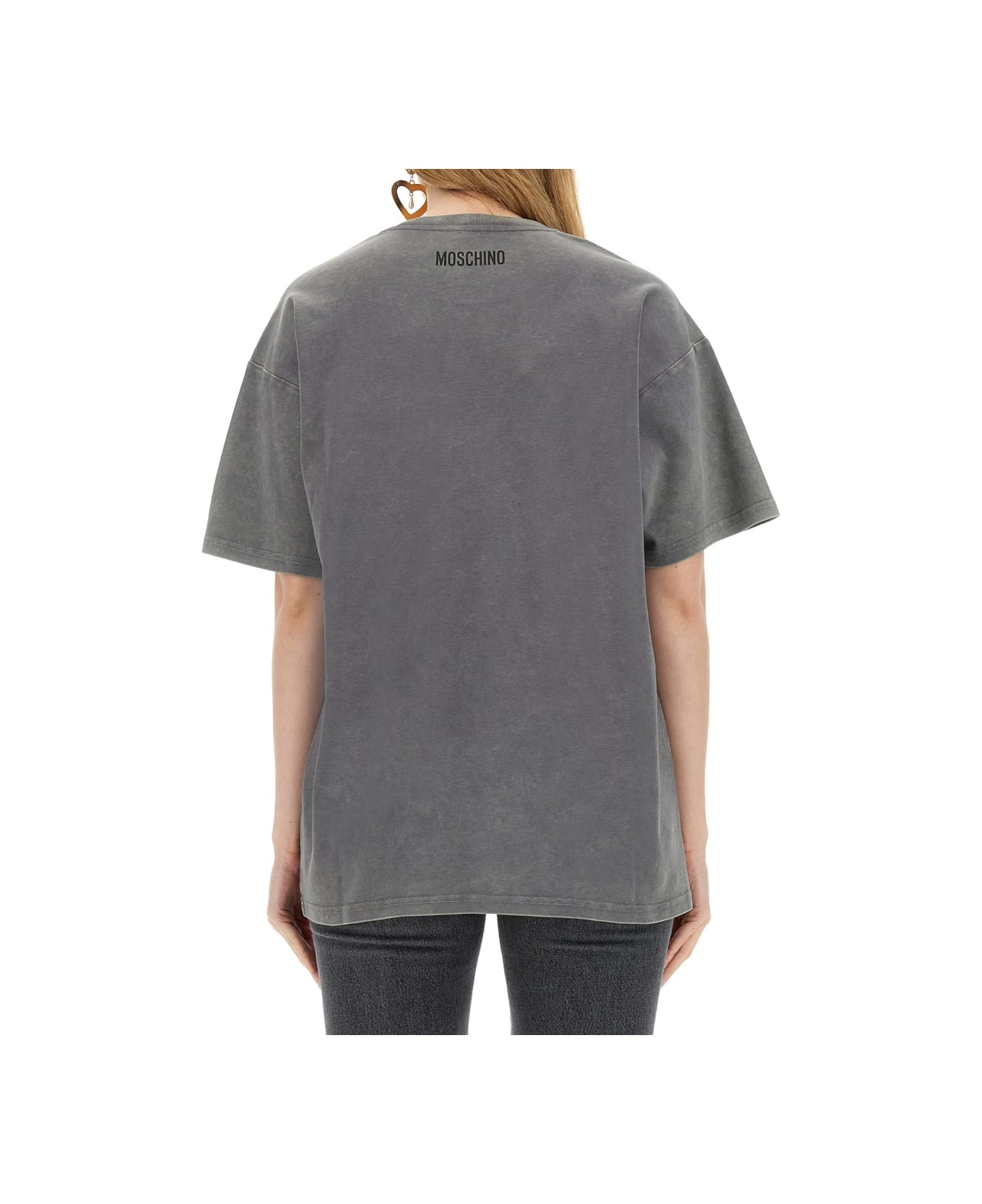 Moschino T-shirt With Logo - GREY Tシャツ