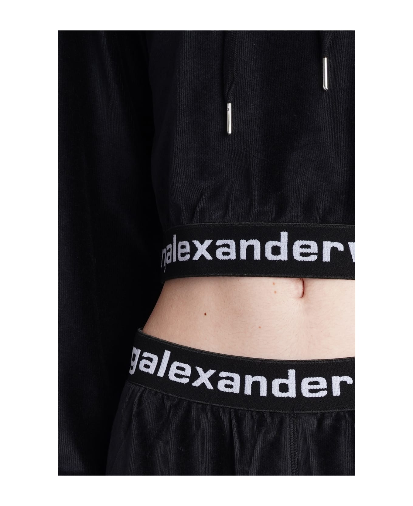 Alexander Wang Sweatshirt In Black Cotton - black