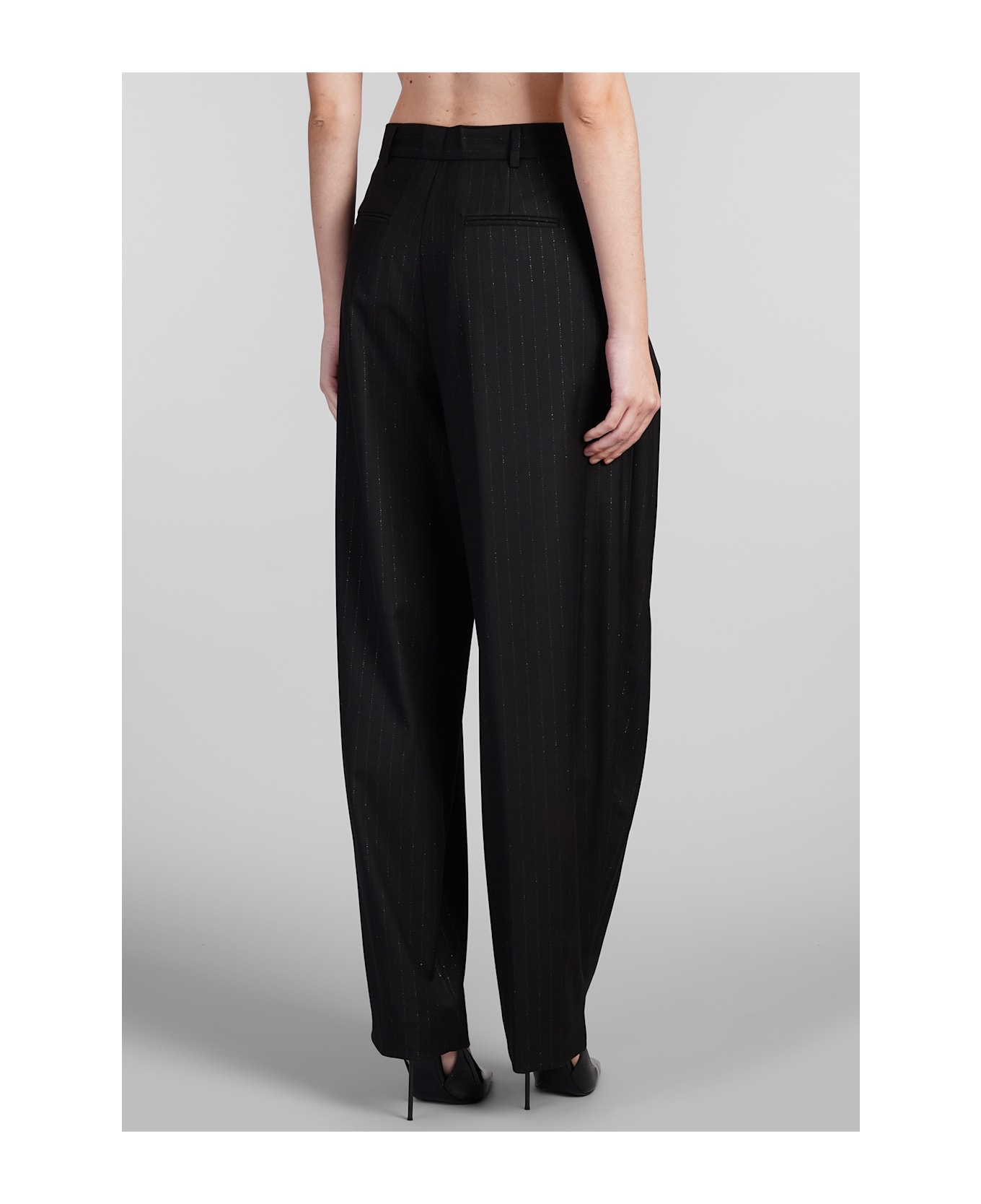 The Andamane Tracy Pants In Black Polyester - black