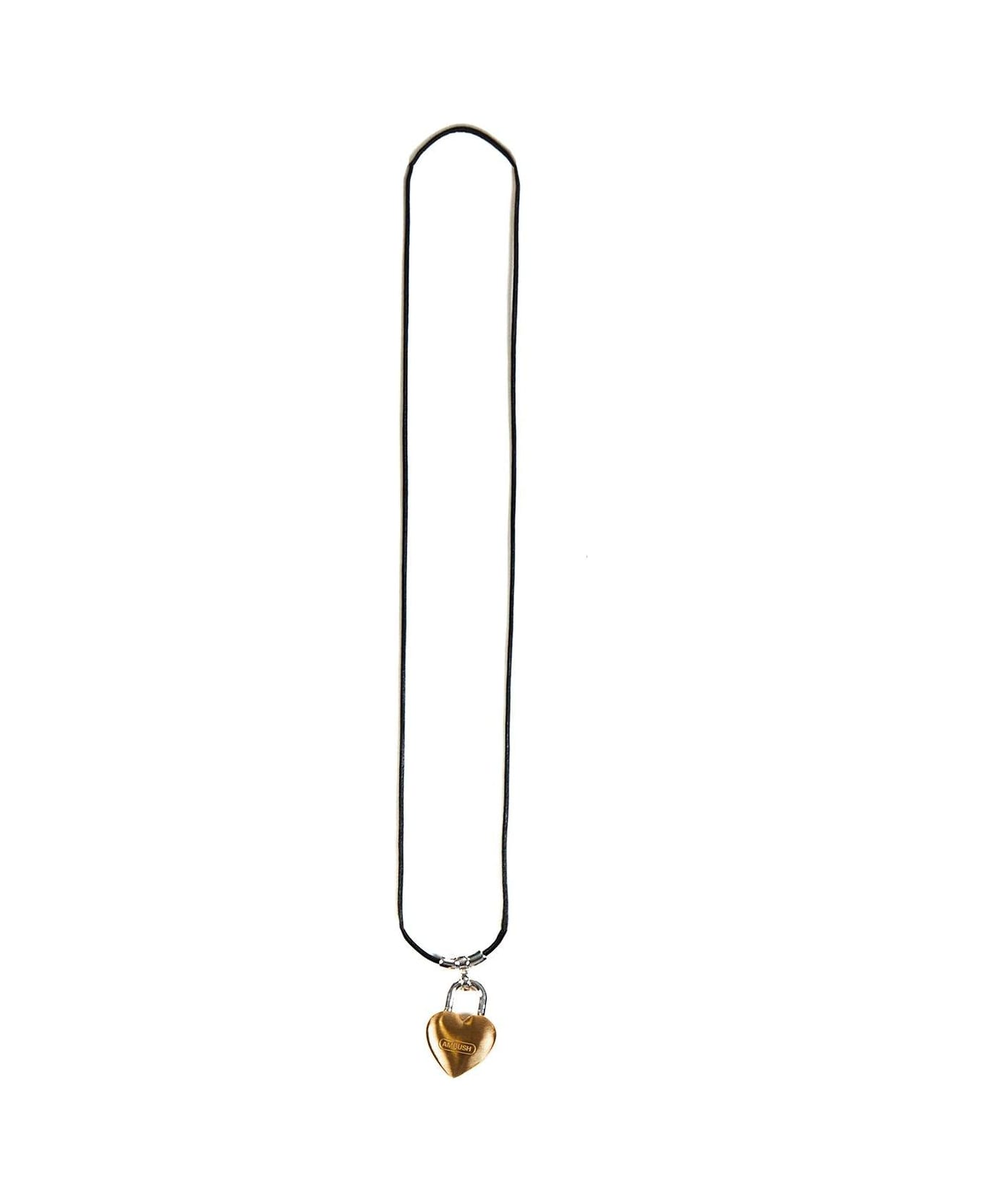 AMBUSH Heart Padlock Charm Necklace - Golden ネックレス