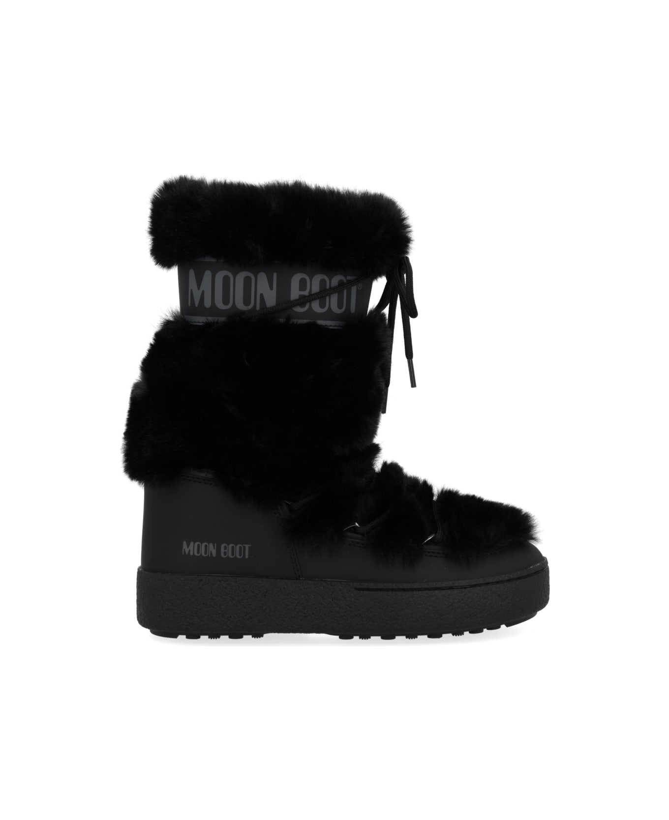 Moon Boot Boot "ltrack High Faux-fur" - BLACK