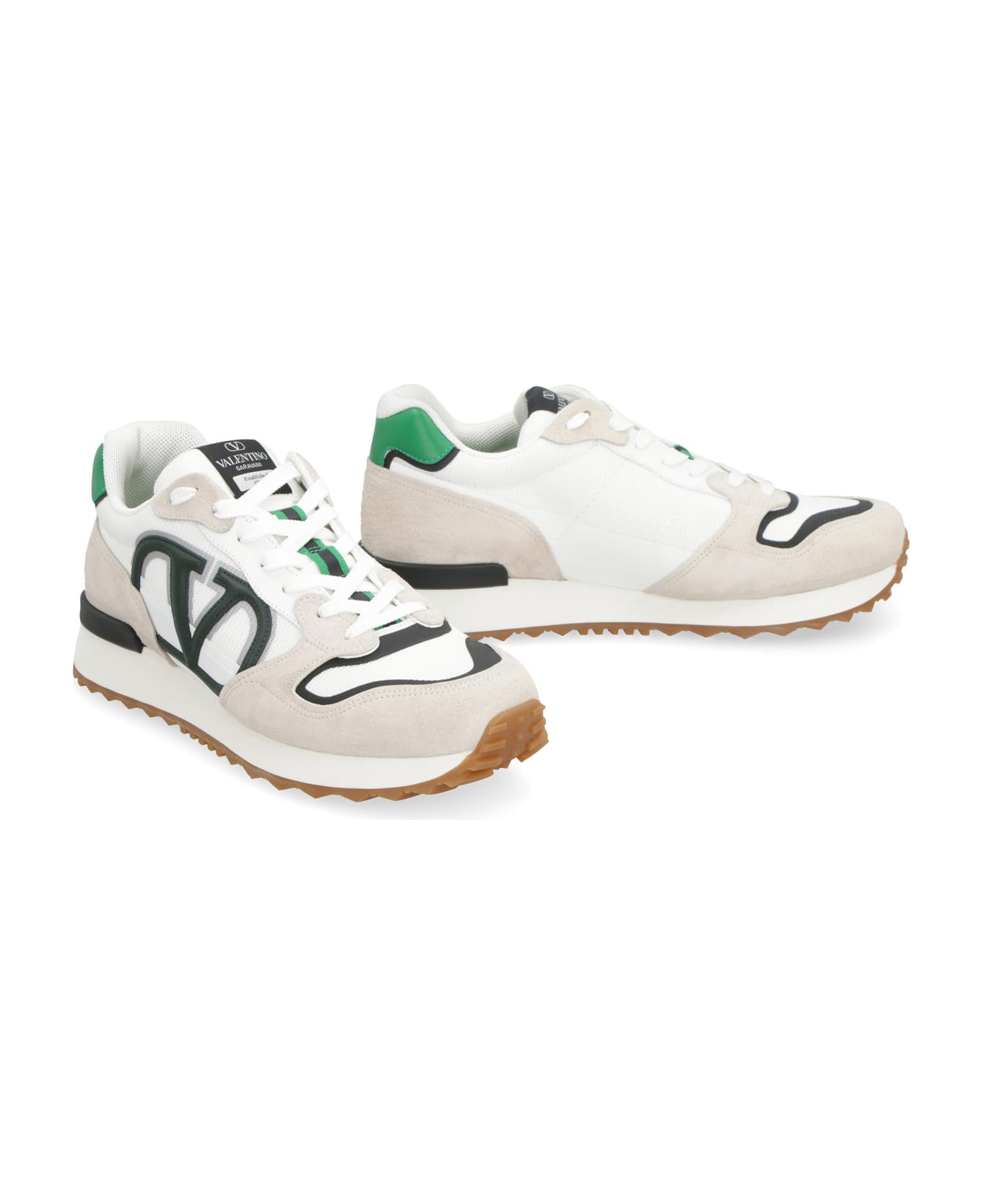 Valentino Garavani - Vlogo Pace Leather And Fabric Low-top Sneakers - White