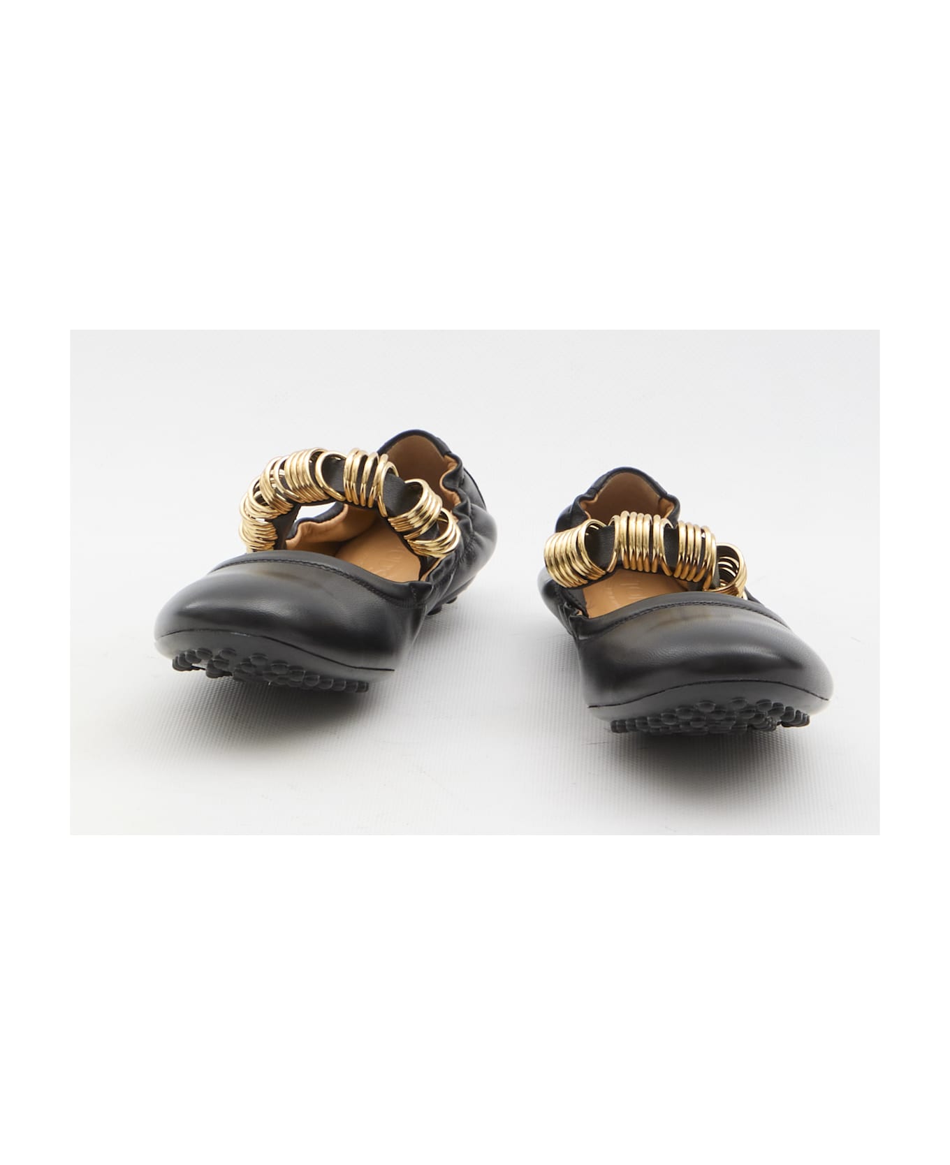 Tod
s Gancini Leather Loafers - BLACK