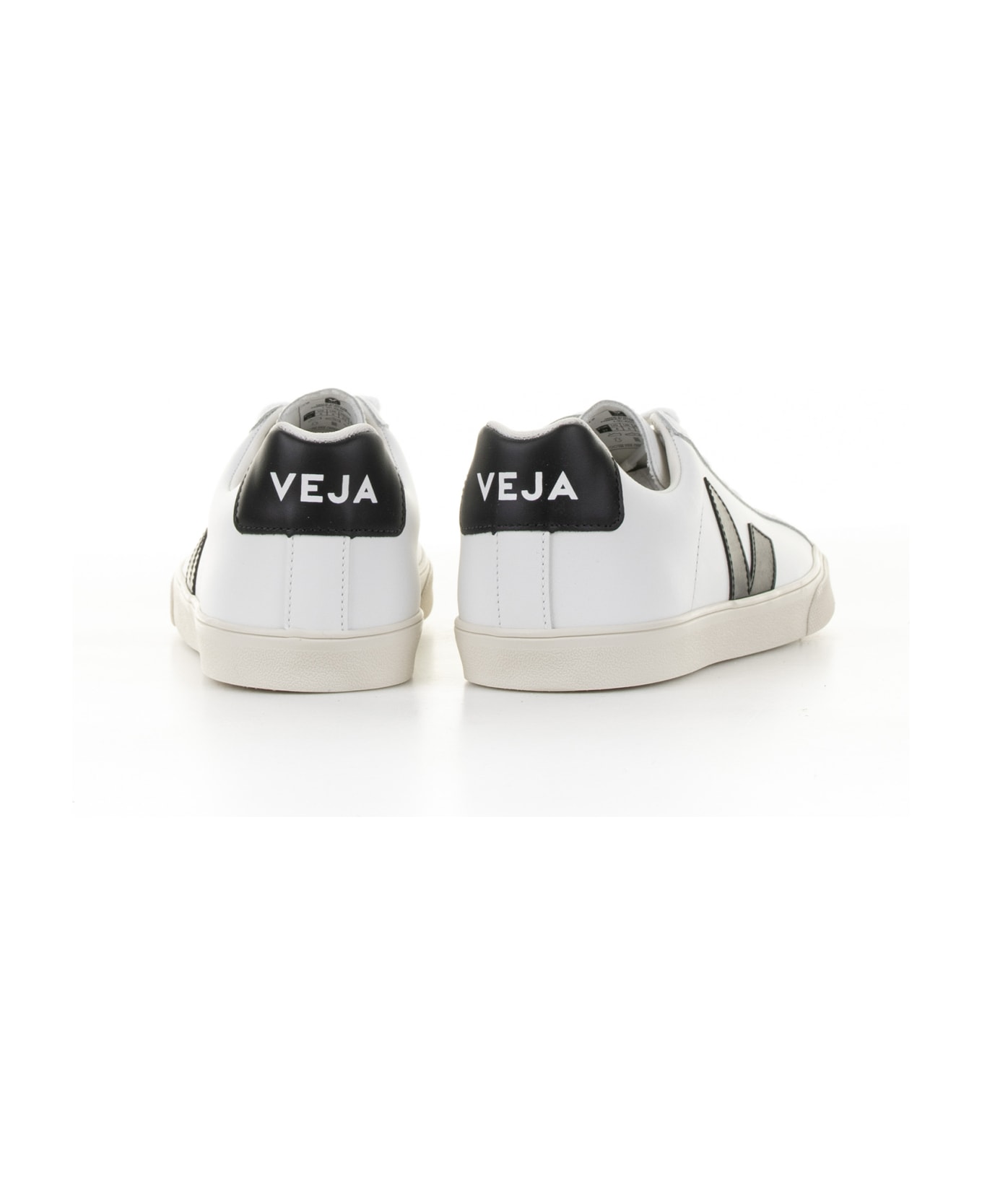 Veja Campo Sneaker In White Black Leather For Men スニーカー