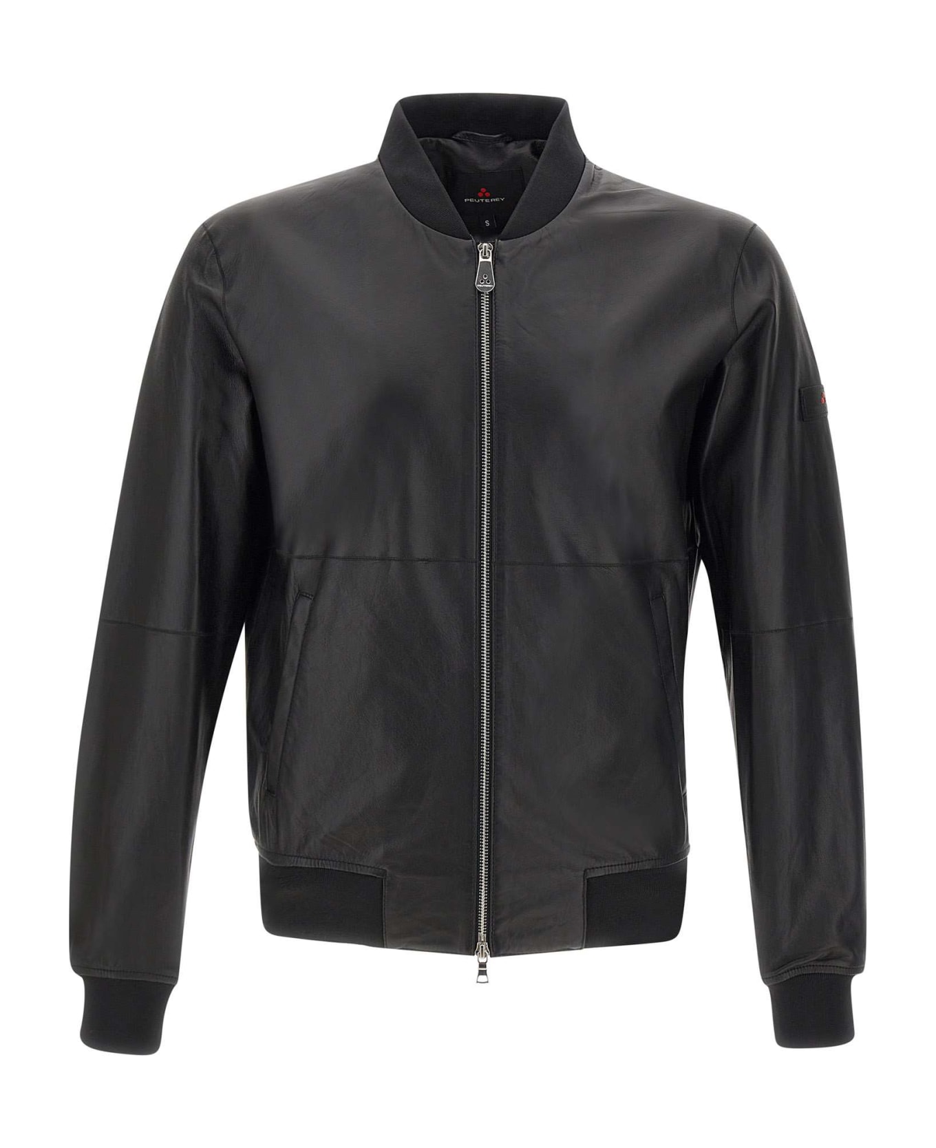 Peuterey "fans Leather Acc" Jacket - BLACK