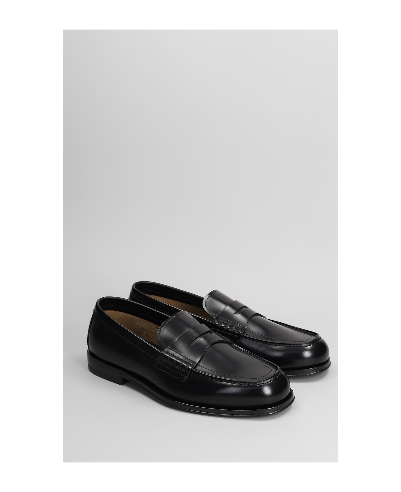 Henderson Baracco Loafers In Black Leather - black