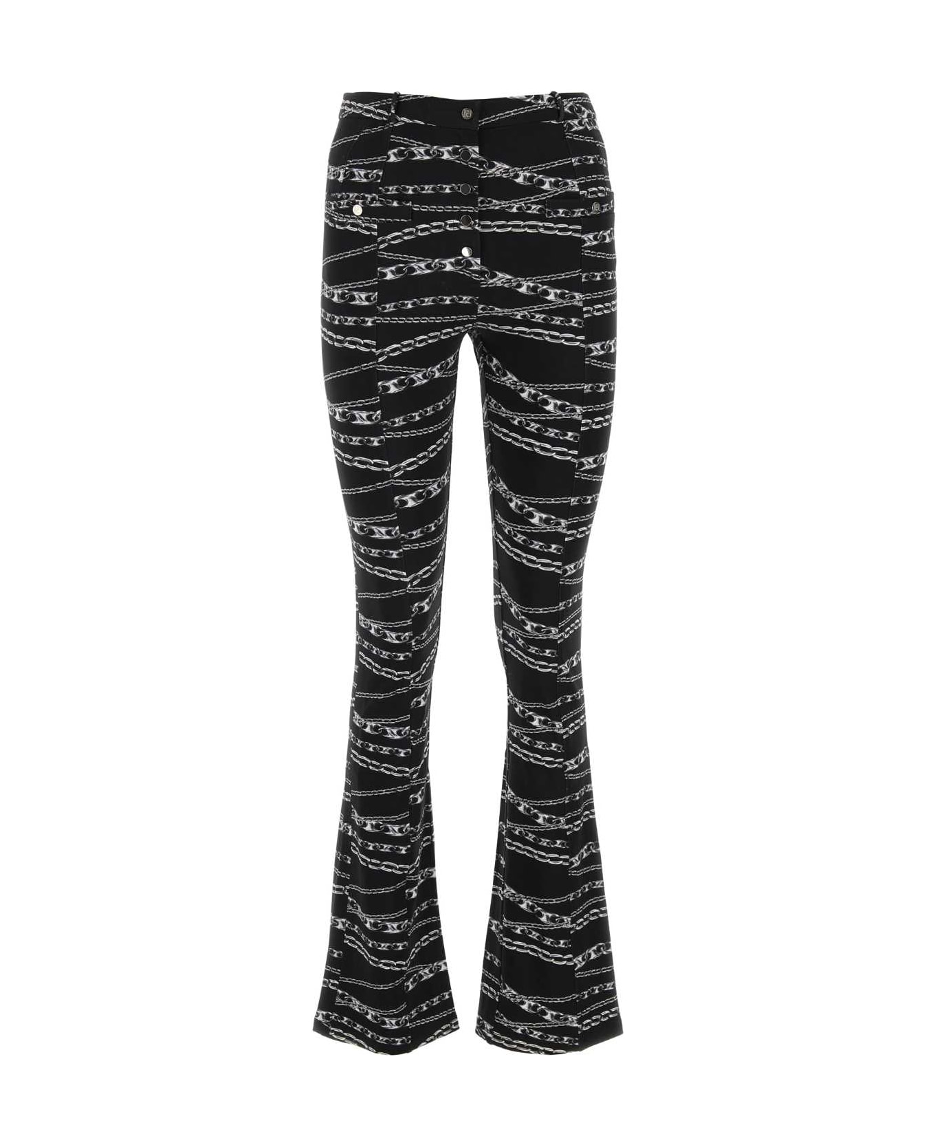 Paco Rabanne Printed Stretch Viscose Pant - V987