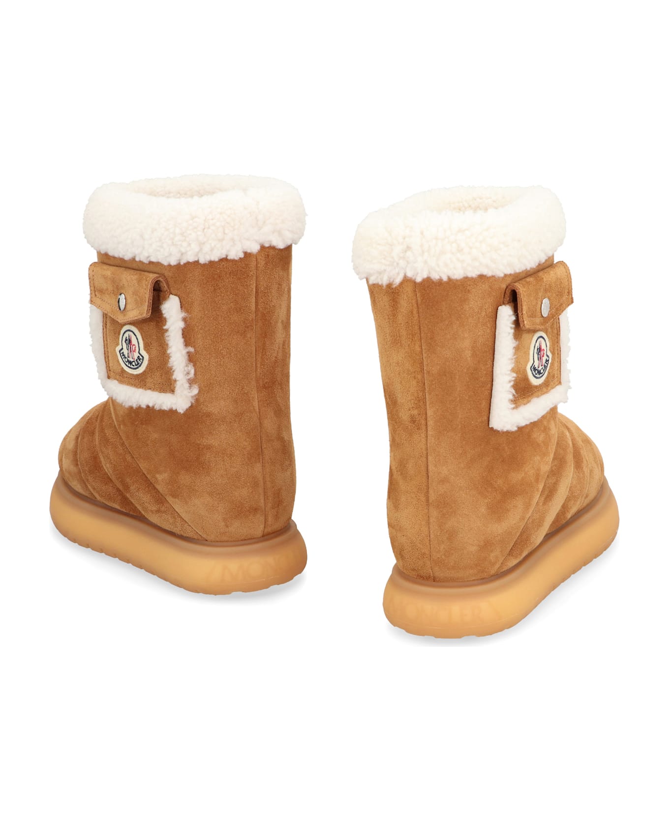 Moncler Gaia Pocket Mid Ankle Boots - Camel