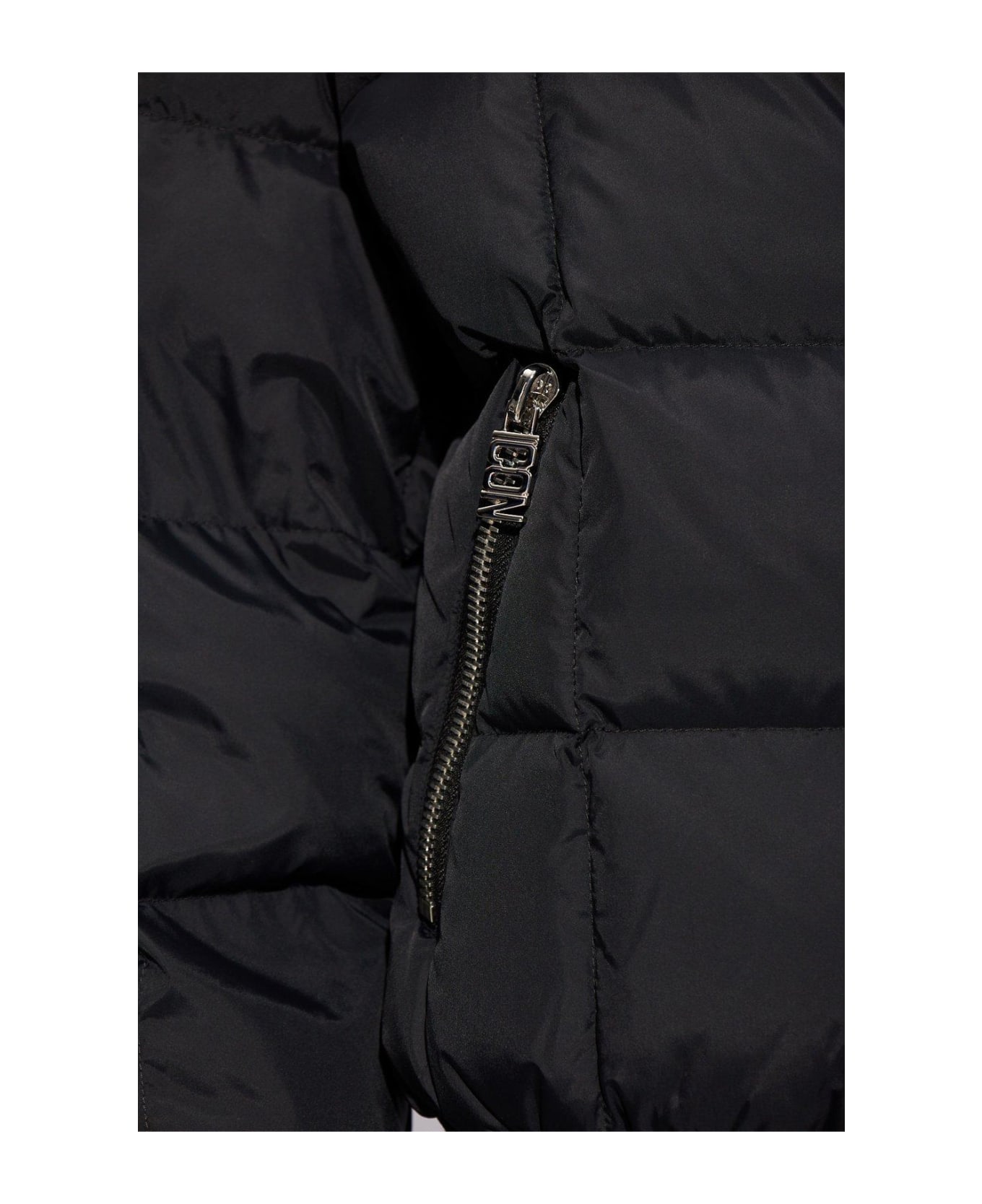 Dsquared2 Zipped Hooded Down Jacket - Black