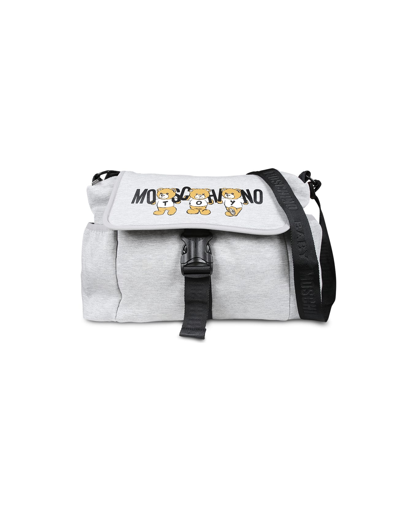 Moschino Grey Changing Bag For Babykids With Three Teddy Bears - Grey