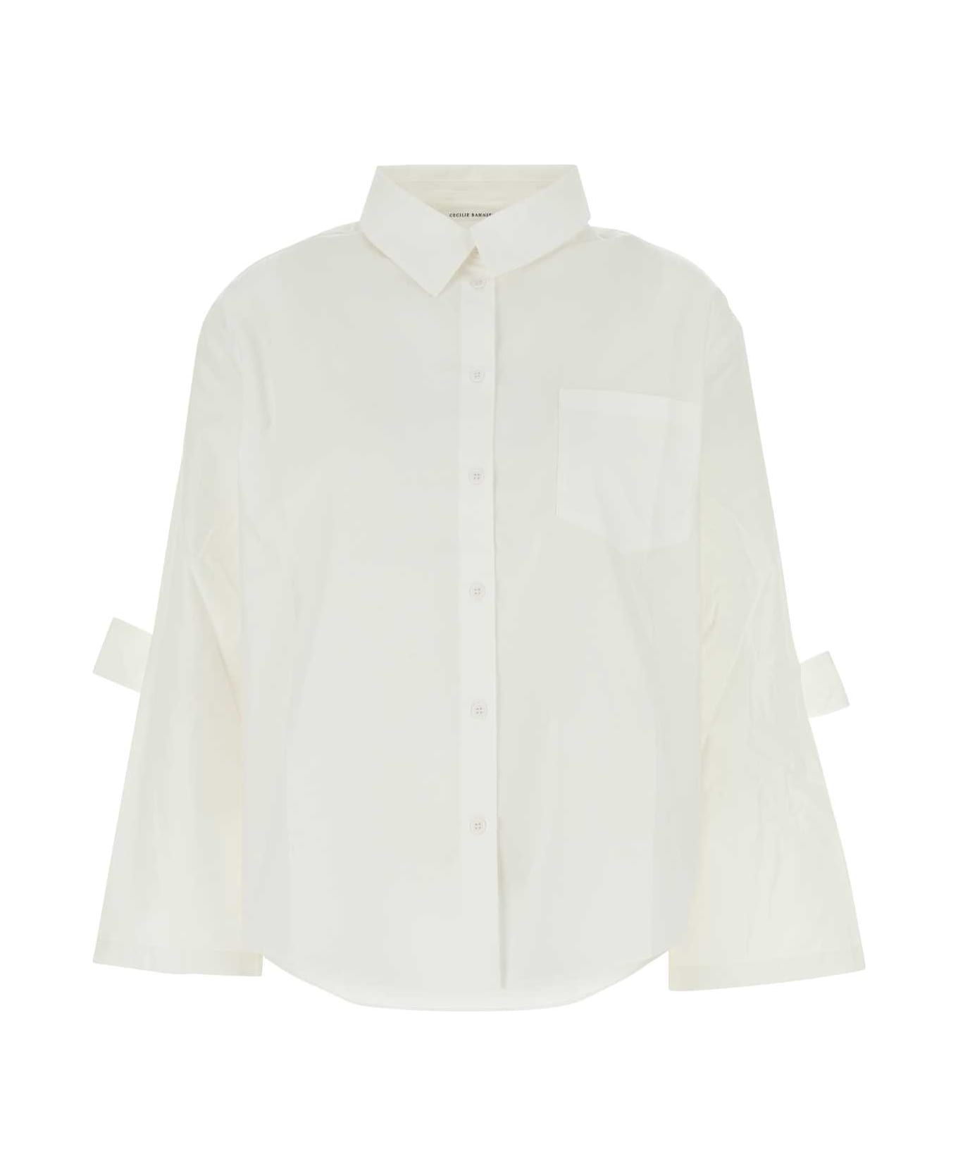 Cecilie Bahnsen White Poplin Oversize Bridget Shirt - WHITE