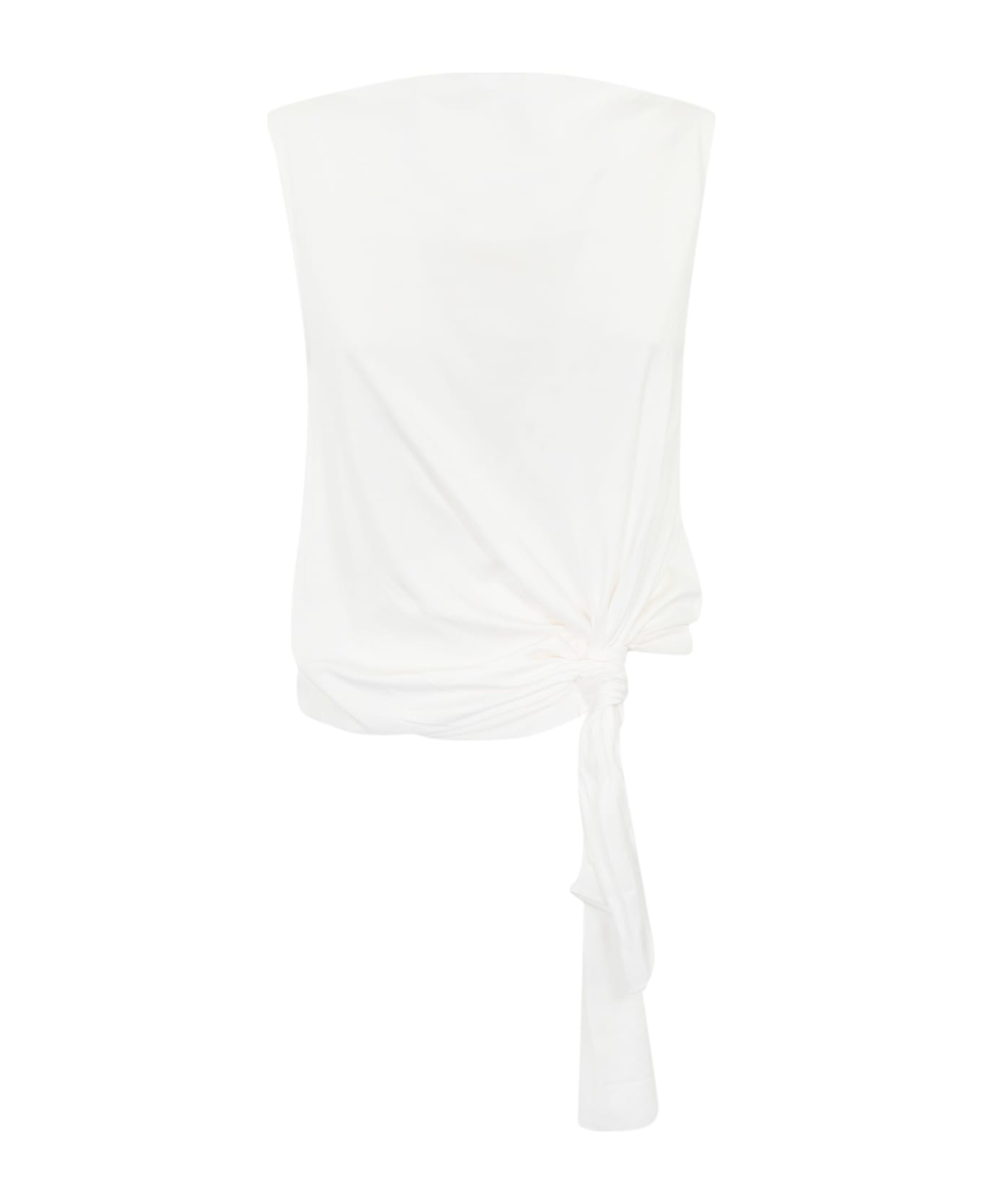 Weekend Max Mara Nation Top In Jersey - OFF WHITE