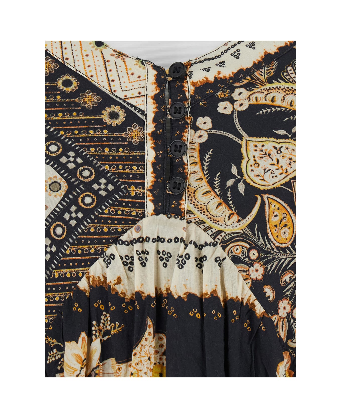 Marant Étoile 'sabba' Black Long Dress With Thin Straps And V-neck In Cotton Woman - Black