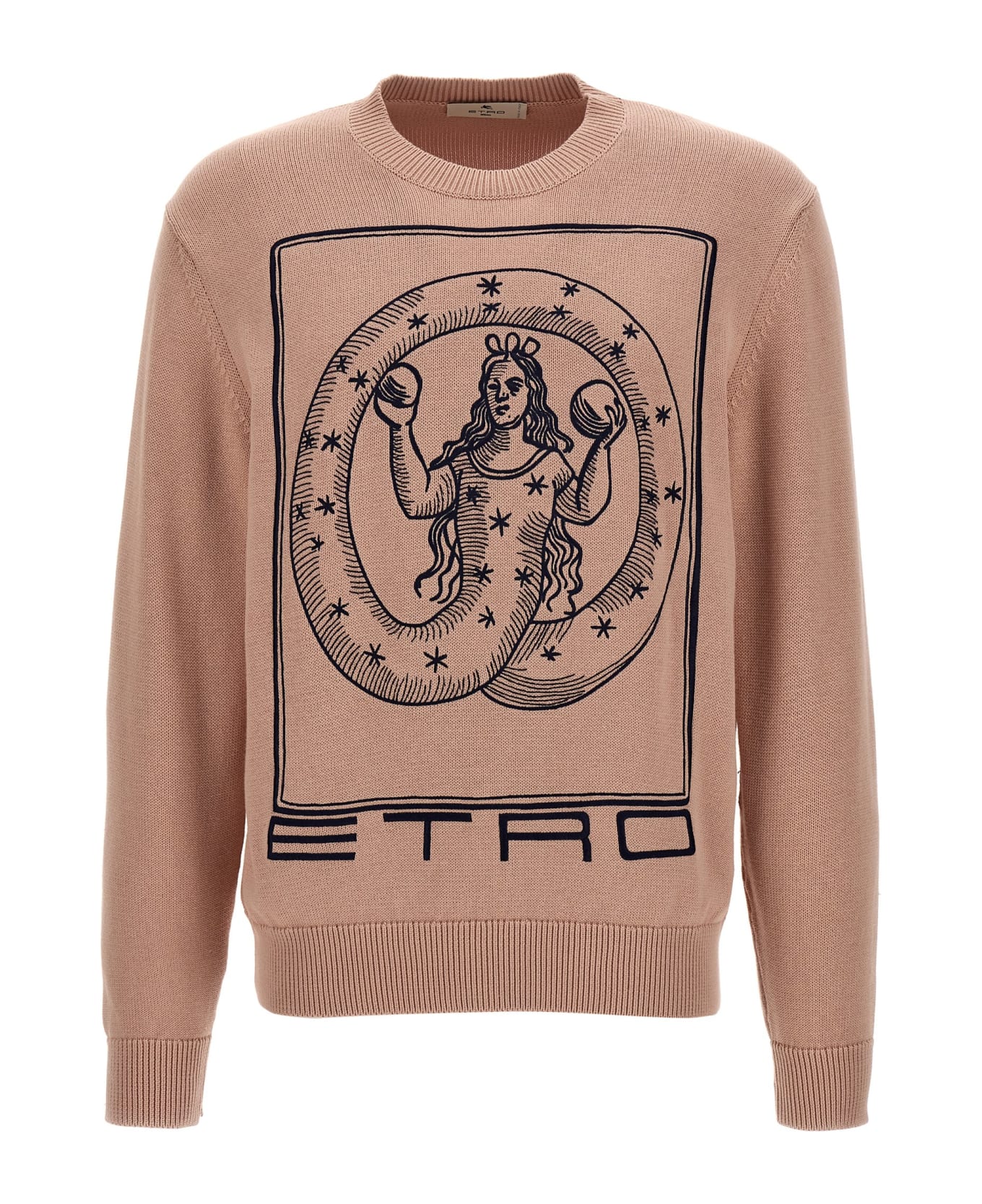 Etro Logo Embroidery Sweater - Pink ニットウェア