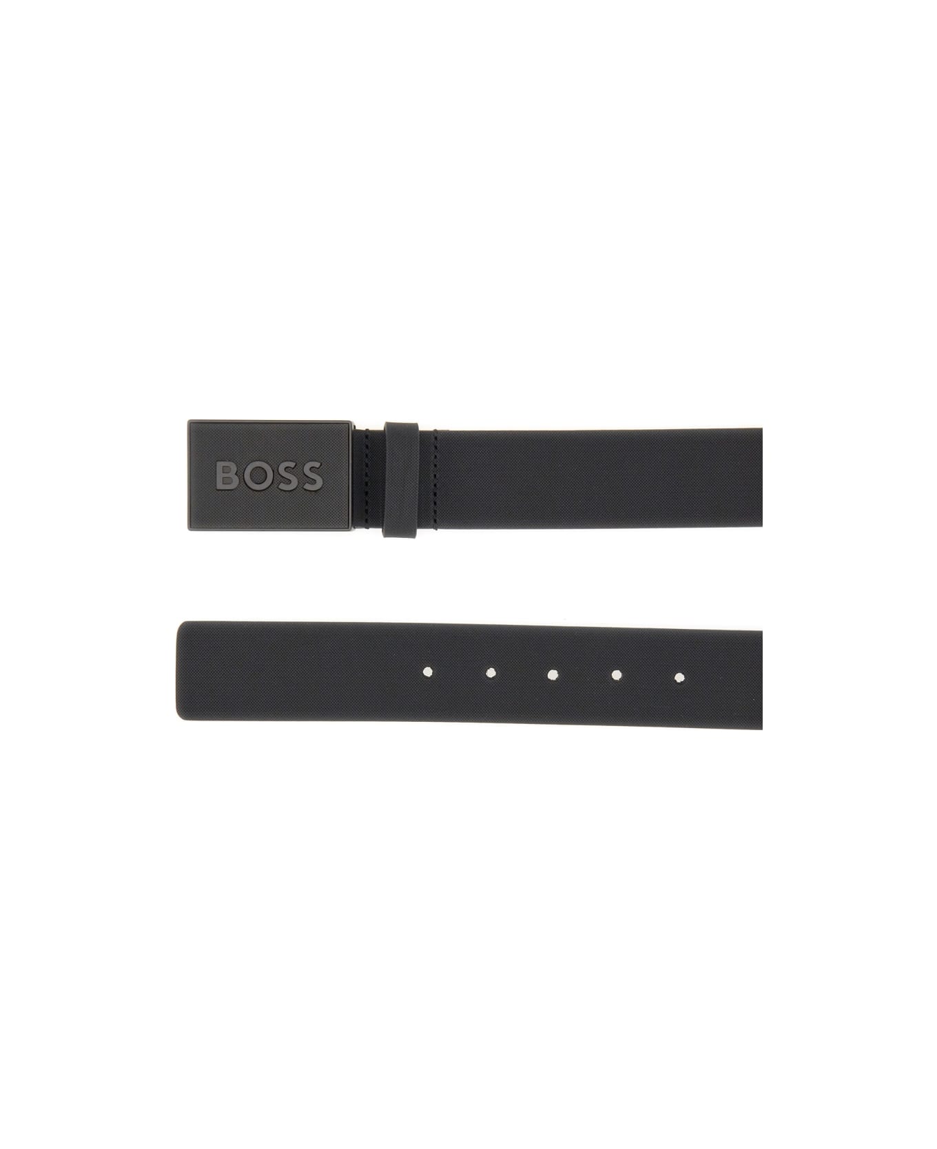 Hugo Boss Belt With Logo - BLACK