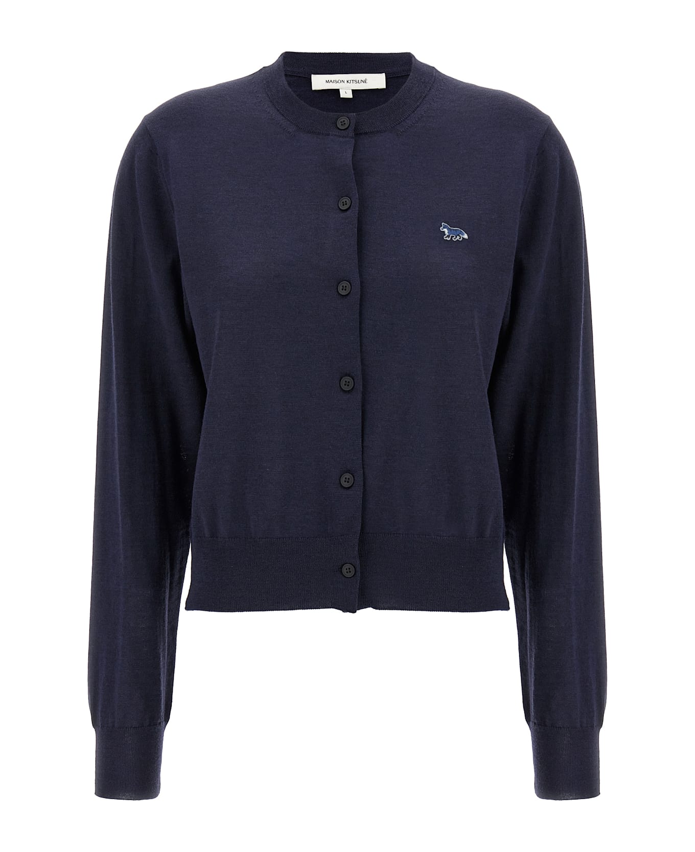 Maison Kitsuné 
baby Fox
 Cardigan - Blue
