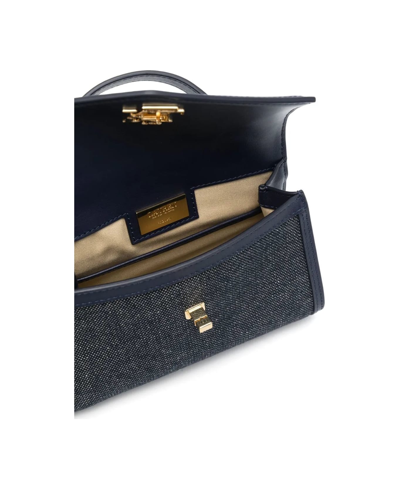 Ralph Lauren Farrah Small Satchel - Refined Navy