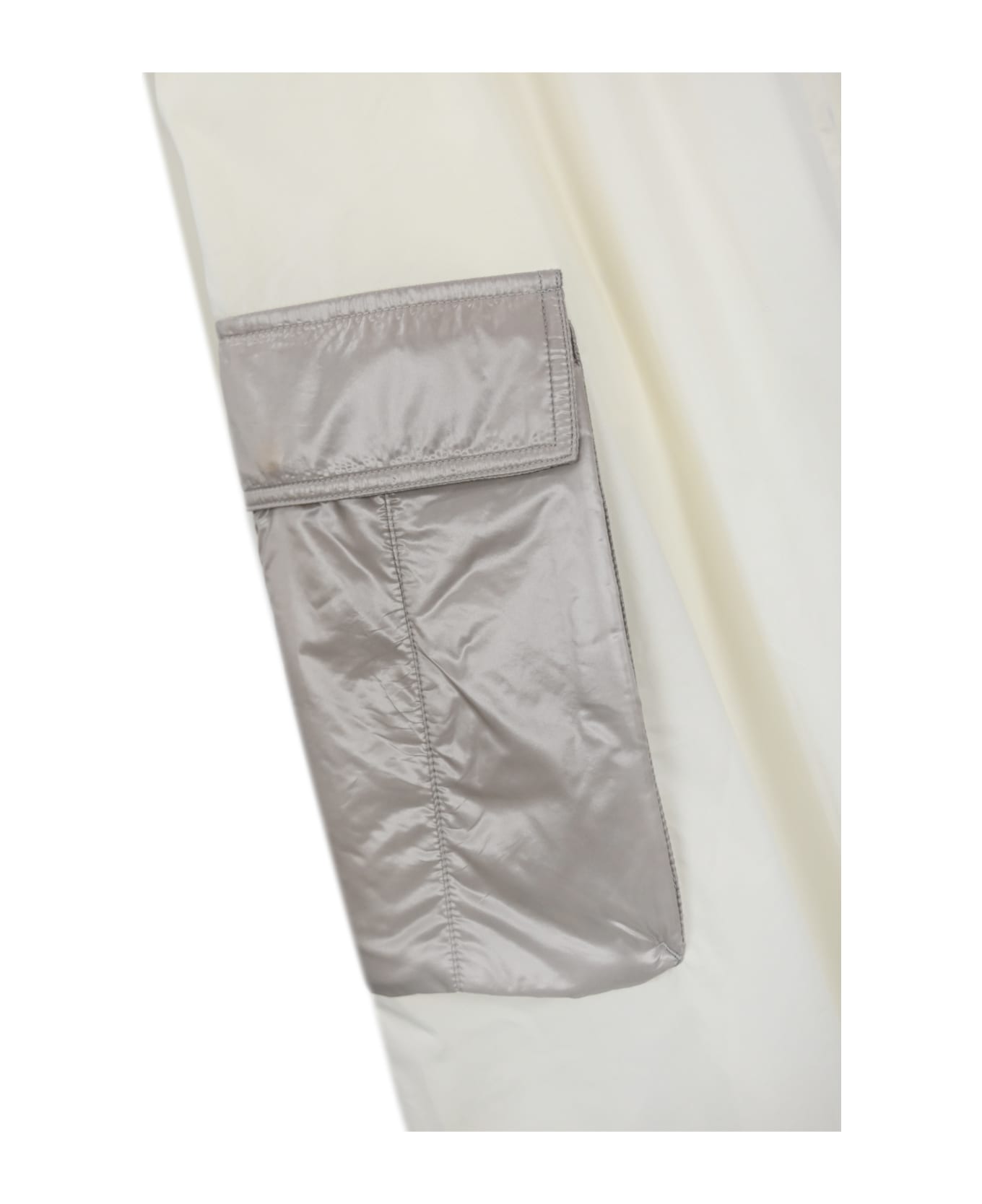 Herno Cargo Skirt With Pockets In Ultralight Nylon - Bianco