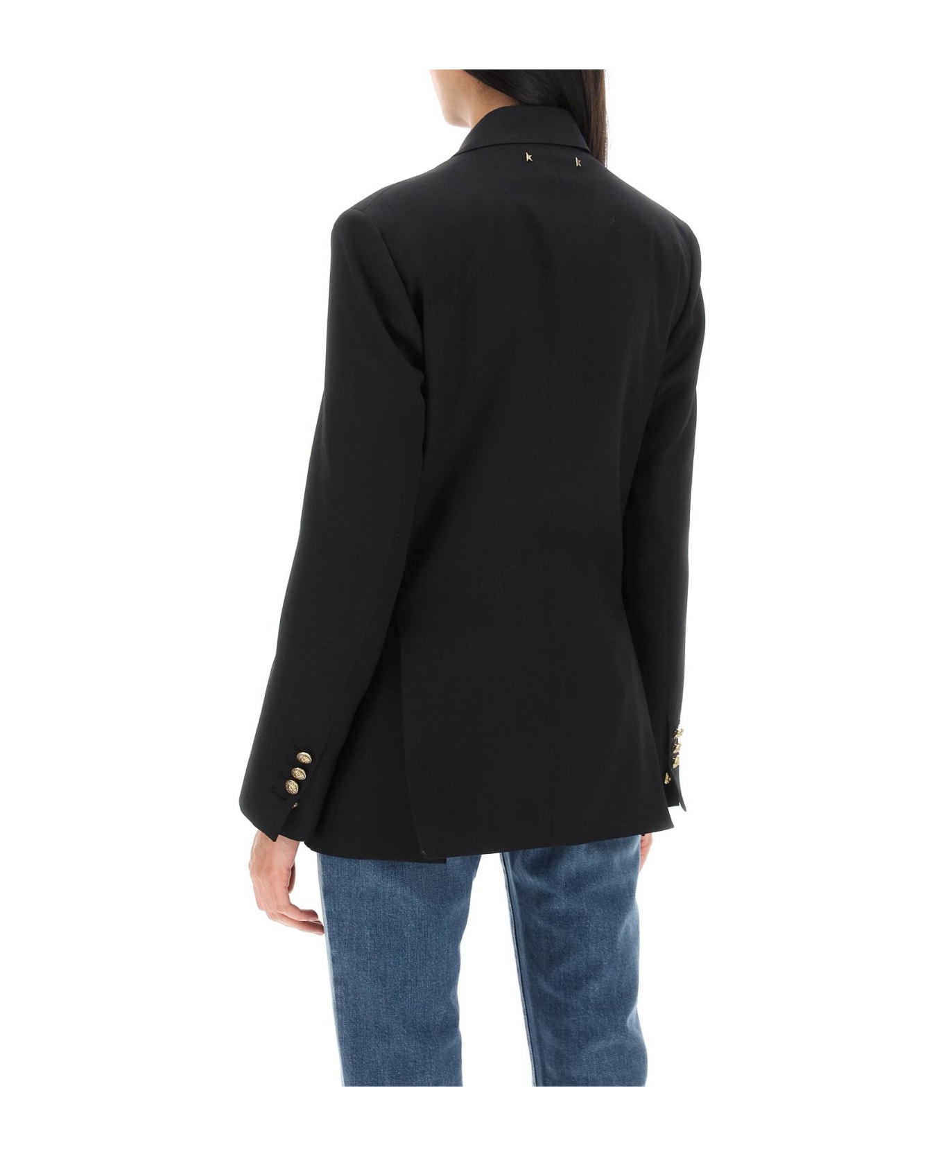 Golden Goose Double Breasted Blazer - BLACK (Black)