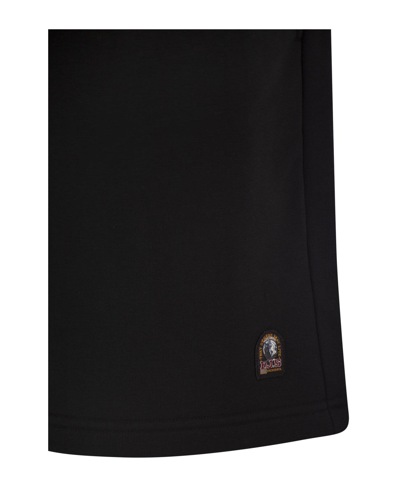 Parajumpers Cairo Easy - Cotton Fleece Bermuda Shorts - Black ショートパンツ