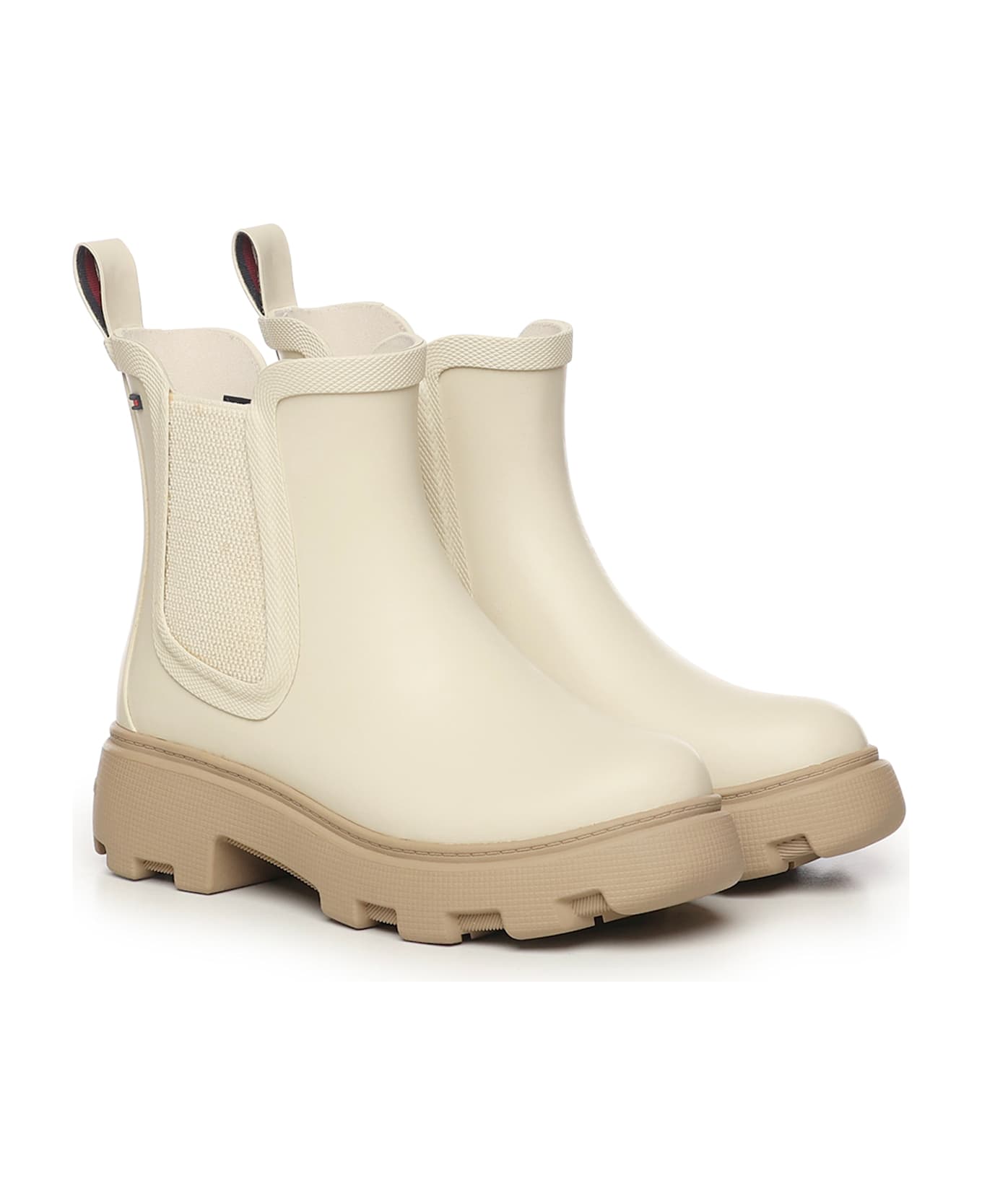 Tommy Hilfiger Rubber Rain Boots - Newsprint